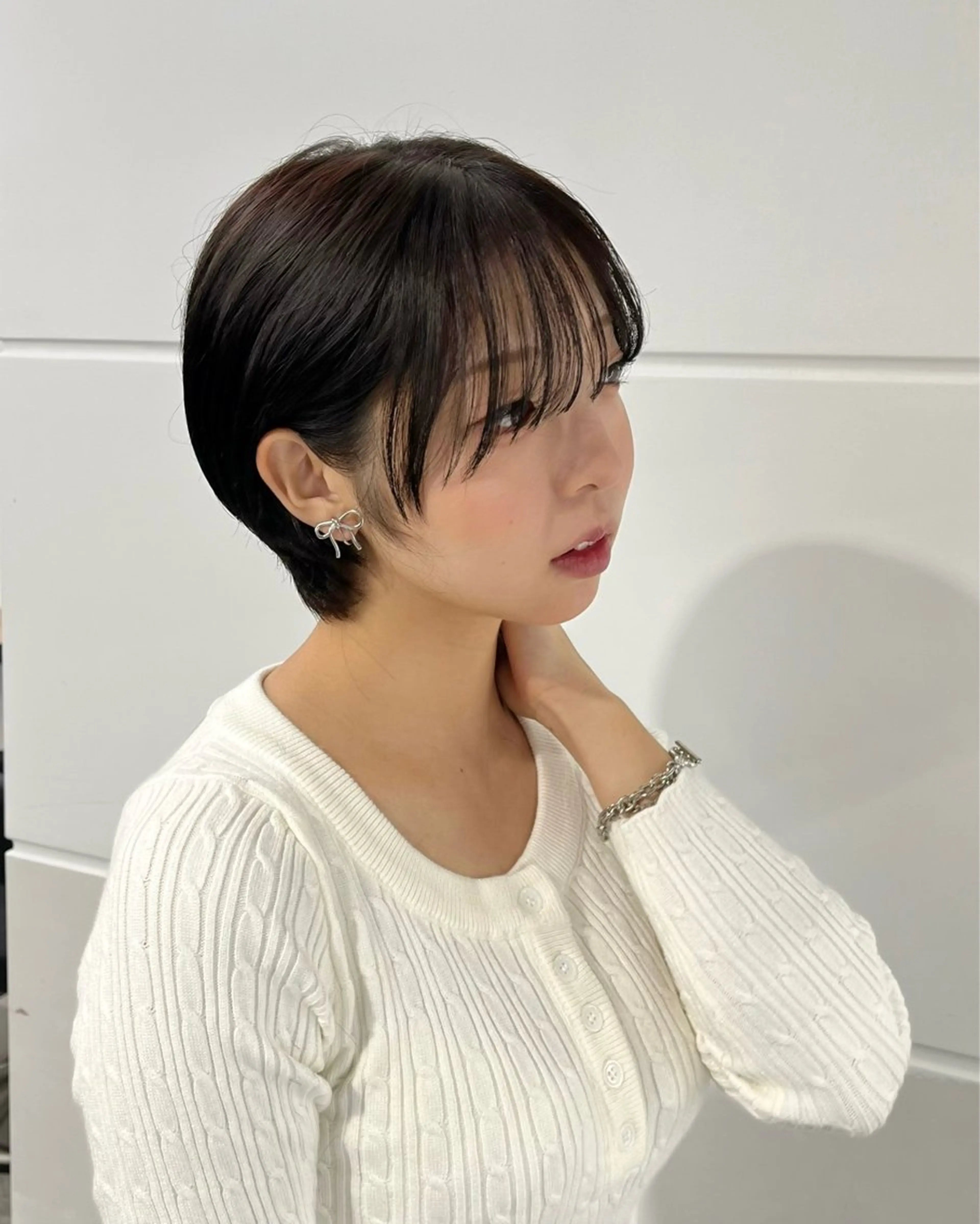 ショート 縮毛矯正/ハイトーン /パーマ/せき🧸のヘアスタイル