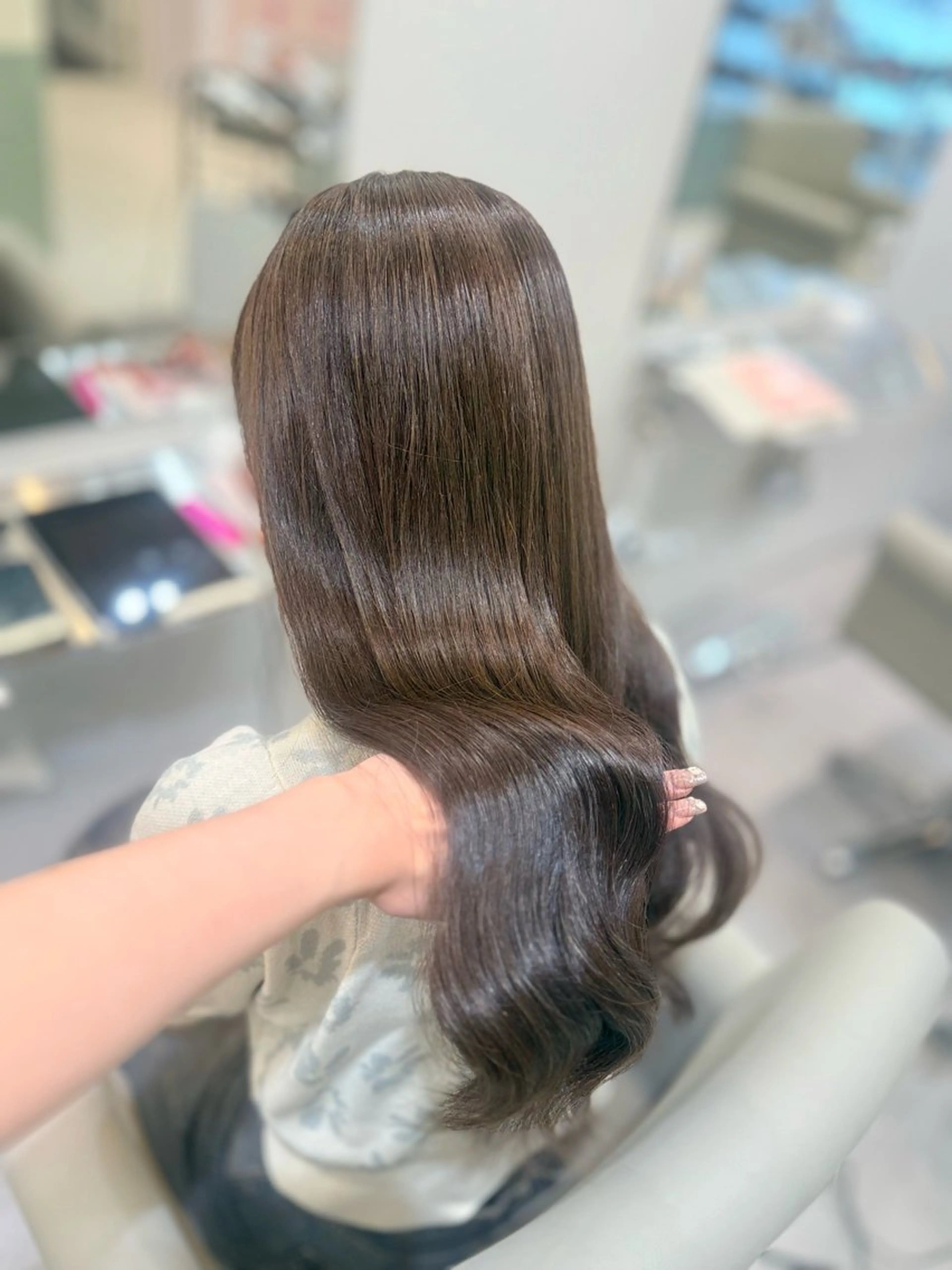 カラー YUZUKI艶カラー /似合わせ小顔カットのヘアスタイル