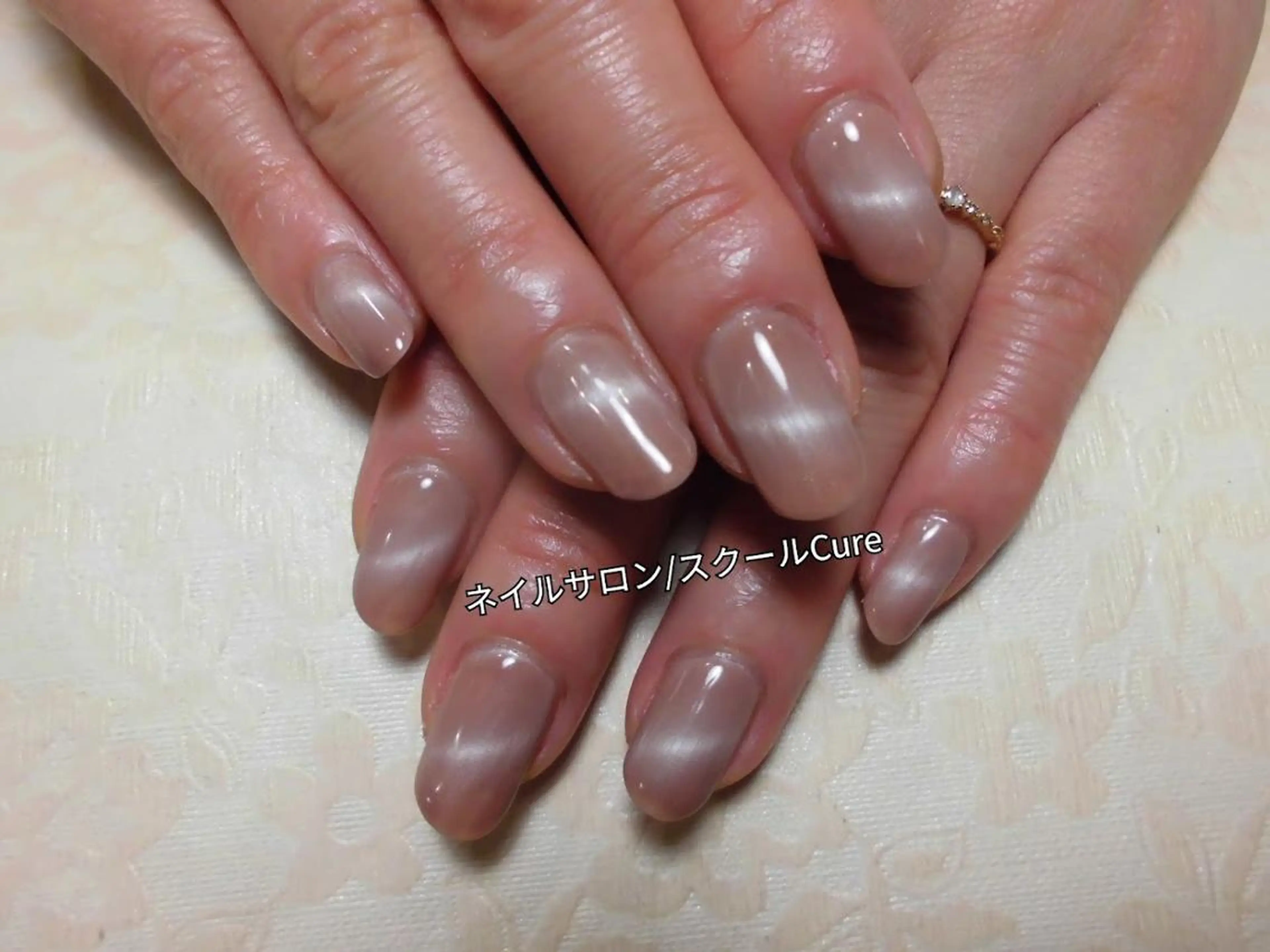 ネイル マグネットネイル シンプルネイル ネイルサロン Cureのネイルデザイン