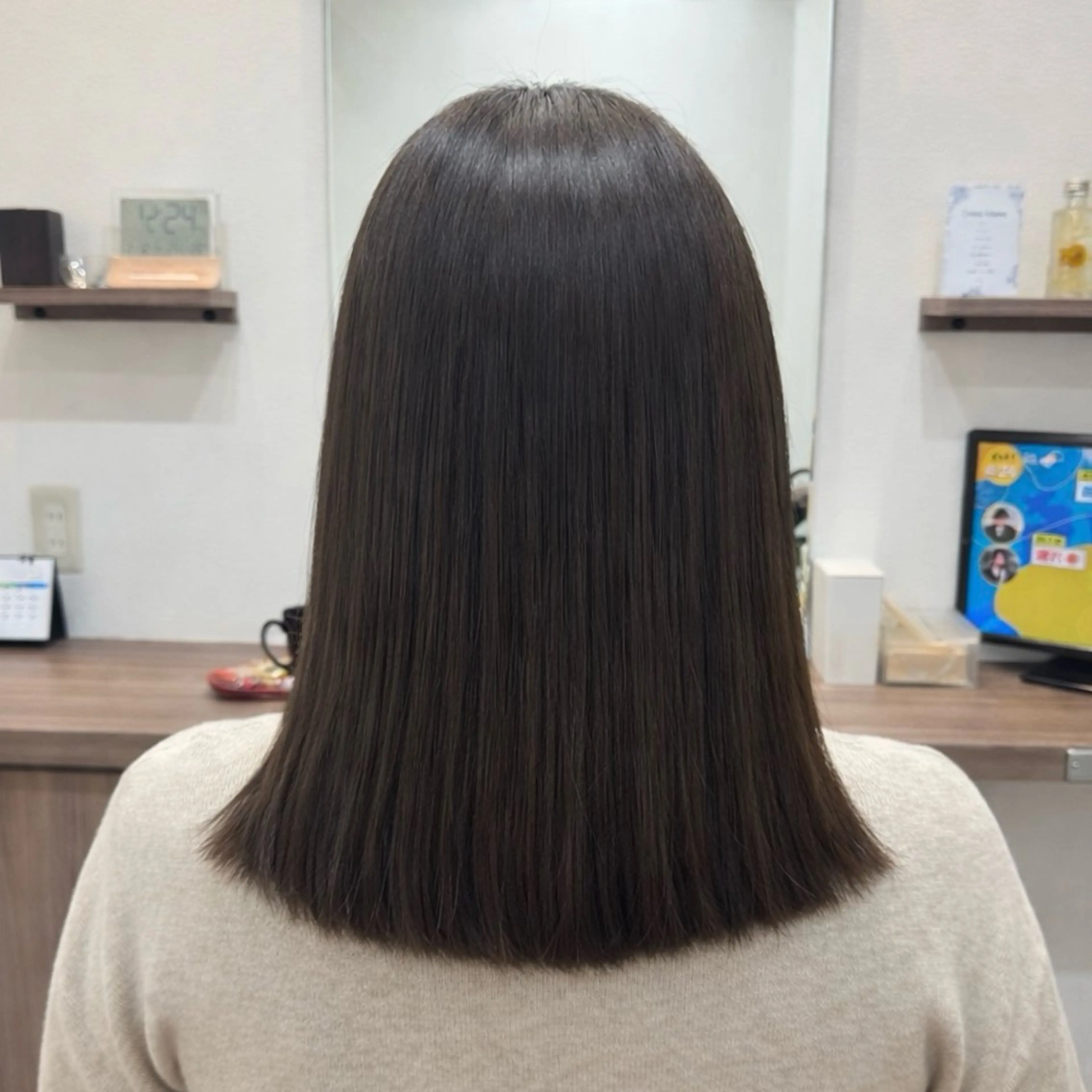 ミディアム 髪質改善 トリートメント カット ヘアカラー トリートメント Dears 望月のヘアスタイル