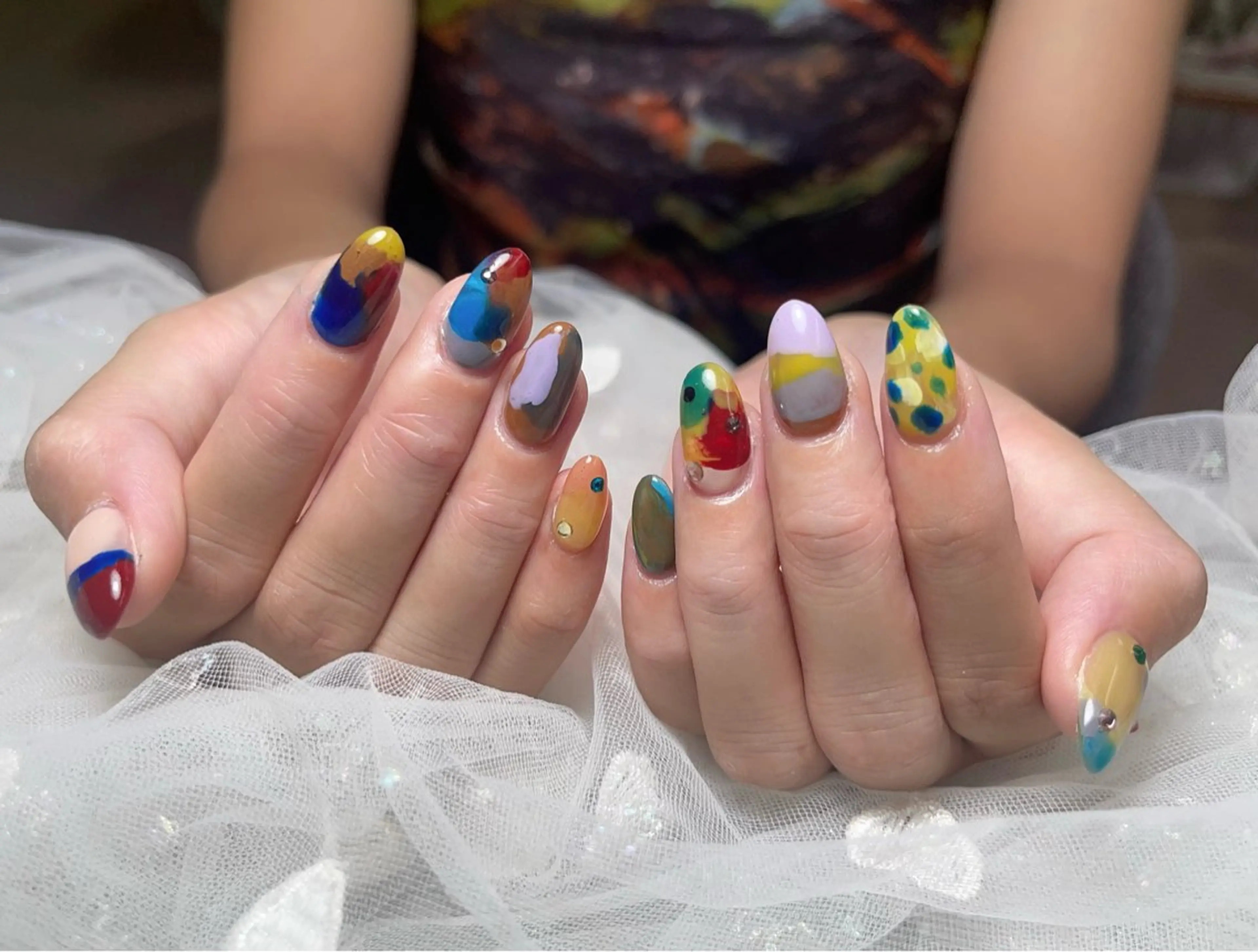 ネイル チークネイル クリアネイル ガーリー キラキラネイル 韓国ネイル Belle Nail Salonのネイルデザイン