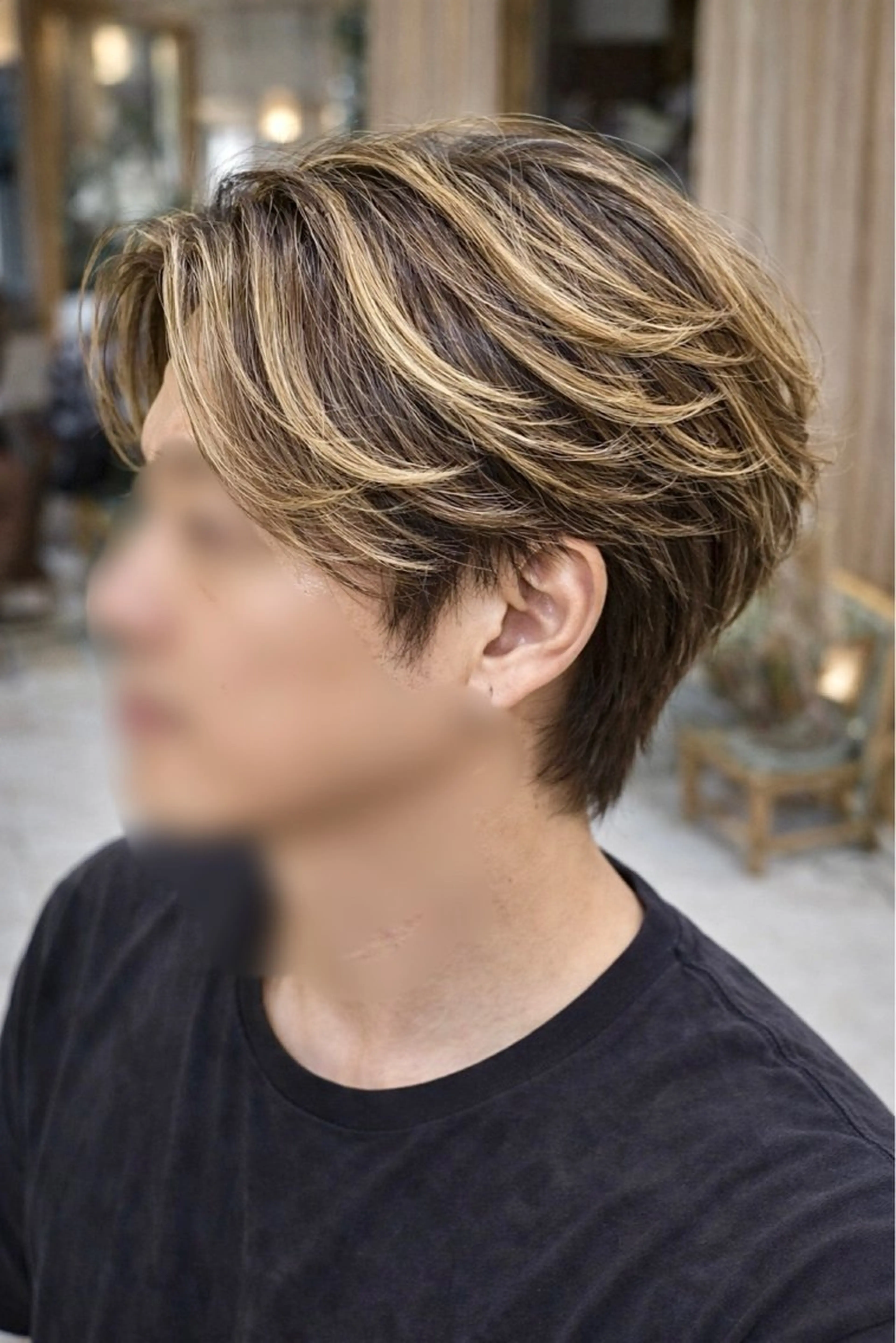 🔥爆イケイメチェン🔥メンズバレイヤージュ/透明感のあるスジ感と毛流れが女子ウケ抜群/白髪ぼかしでも◎の写真