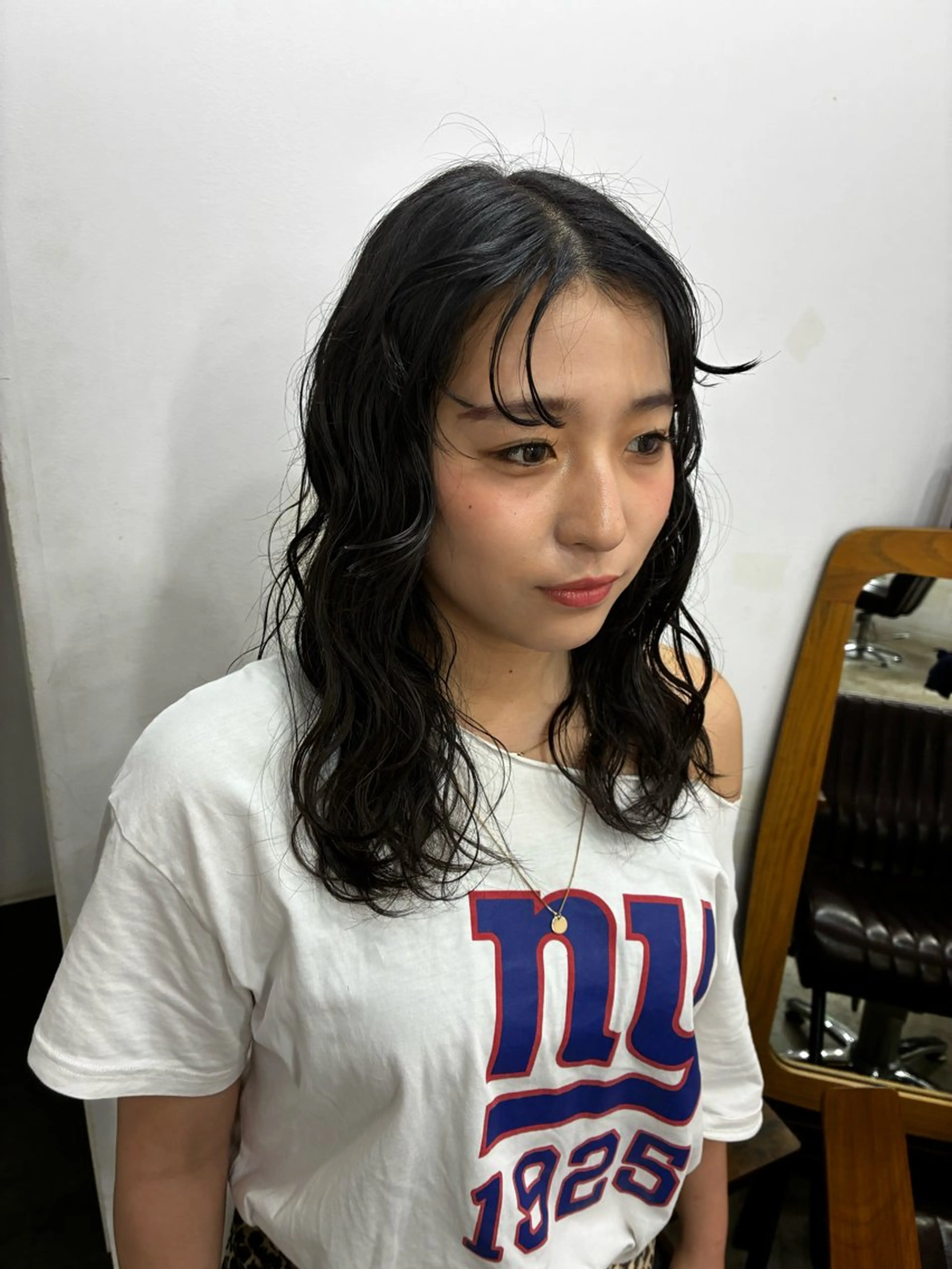 セミロング カラー ヘアアレンジ 佐藤 芽衣のヘアスタイル