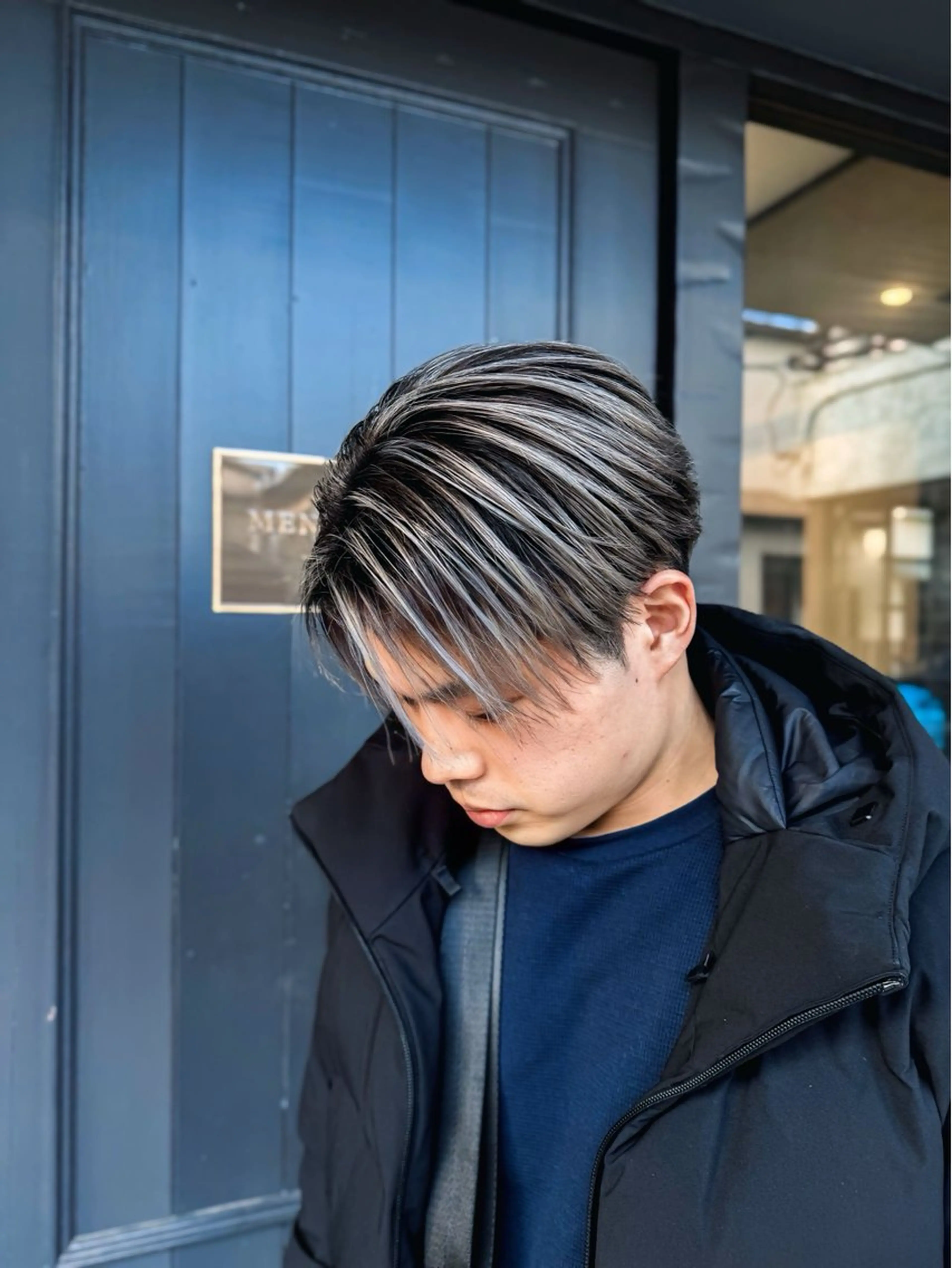 ショート カラー メンズ カット ヘアカラー ヘアセット 【men's Lapis横浜】海人のヘアスタイル