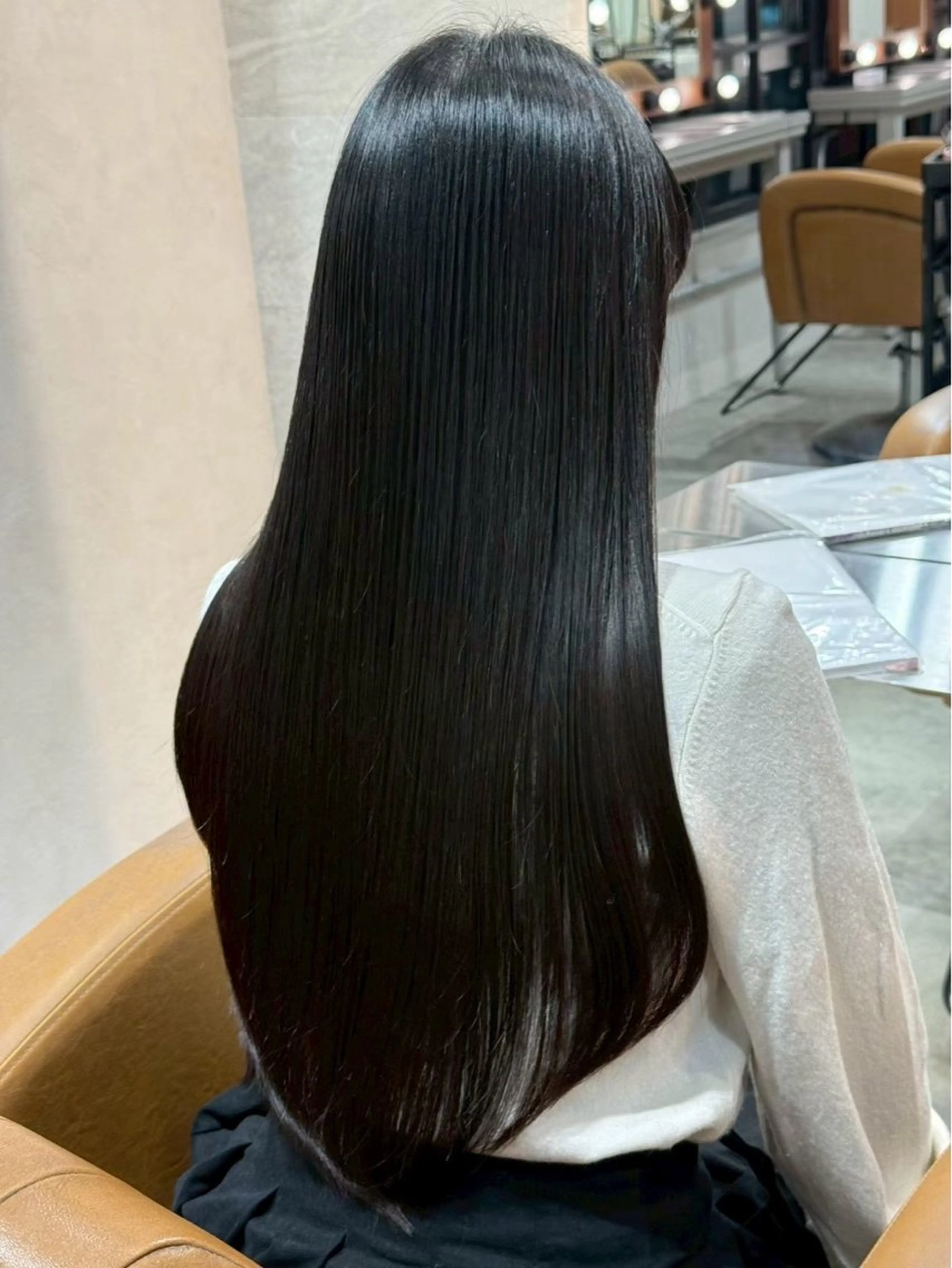 ロング カラー amane 韓国風ヘア｜艶カラーのヘアスタイル