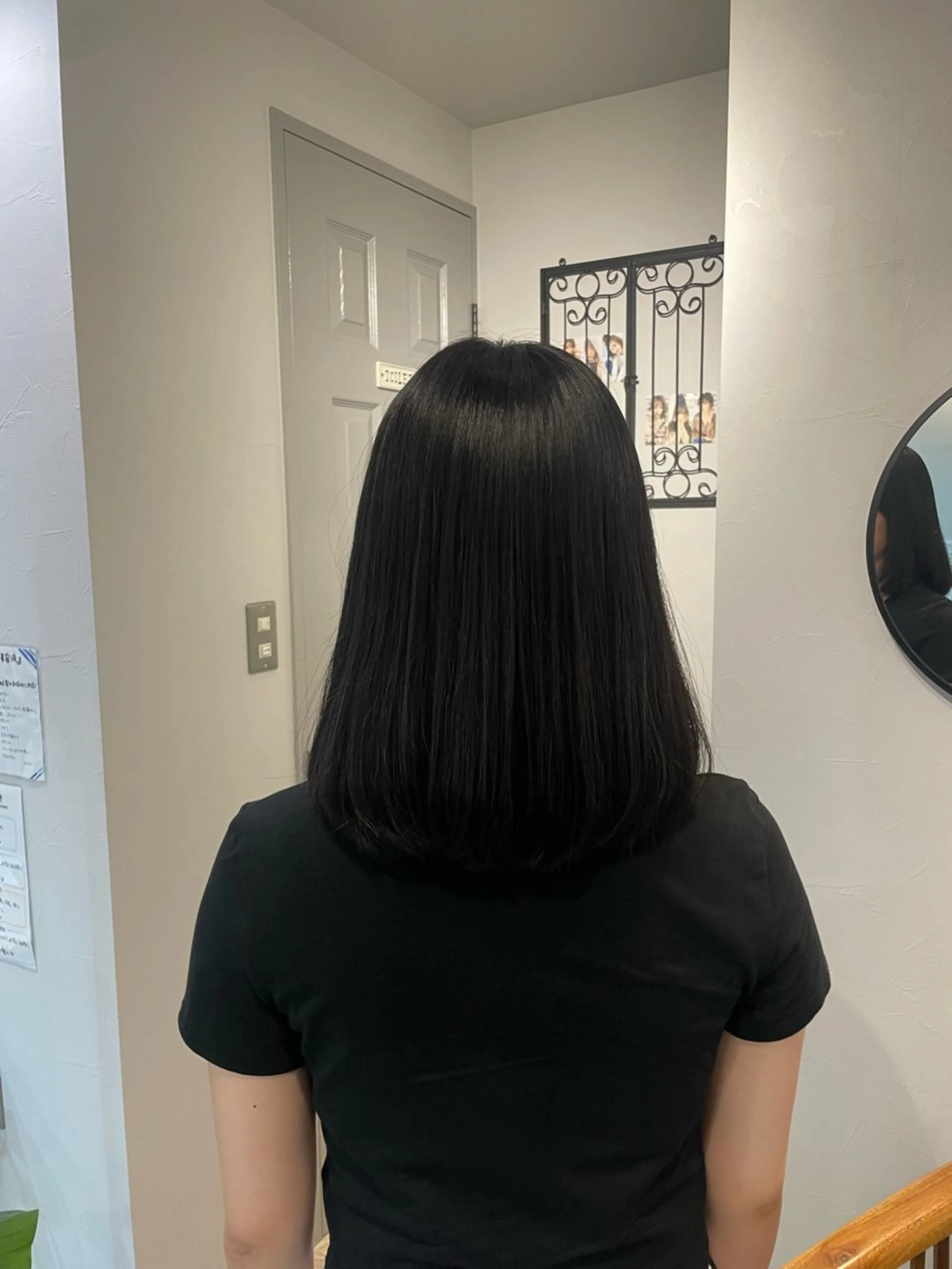 ミディアム 坪森 野々香のヘアスタイル