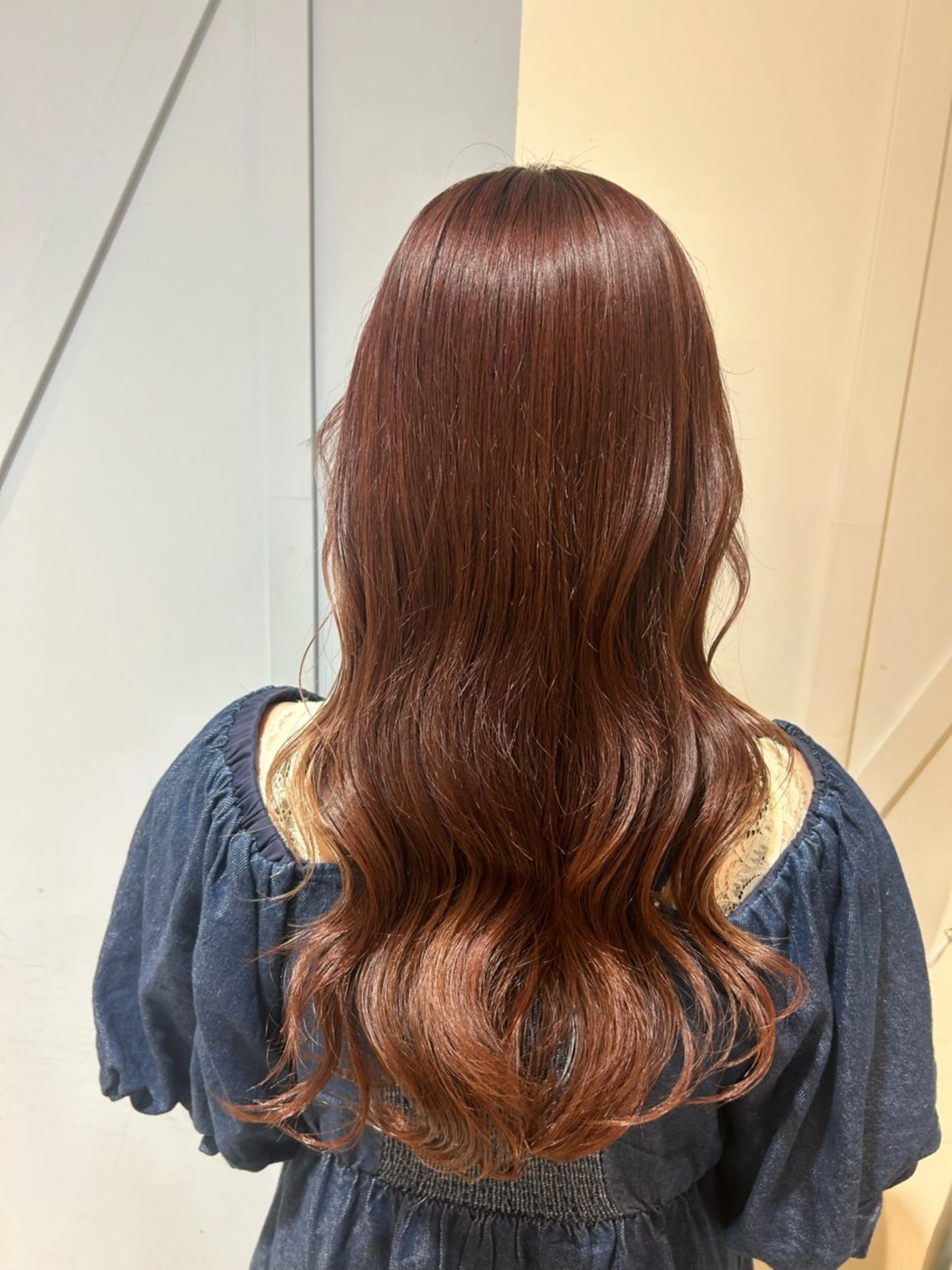 ロング カラー ブリーチ ブリーチなしカラー 大川 夏実のヘアスタイル