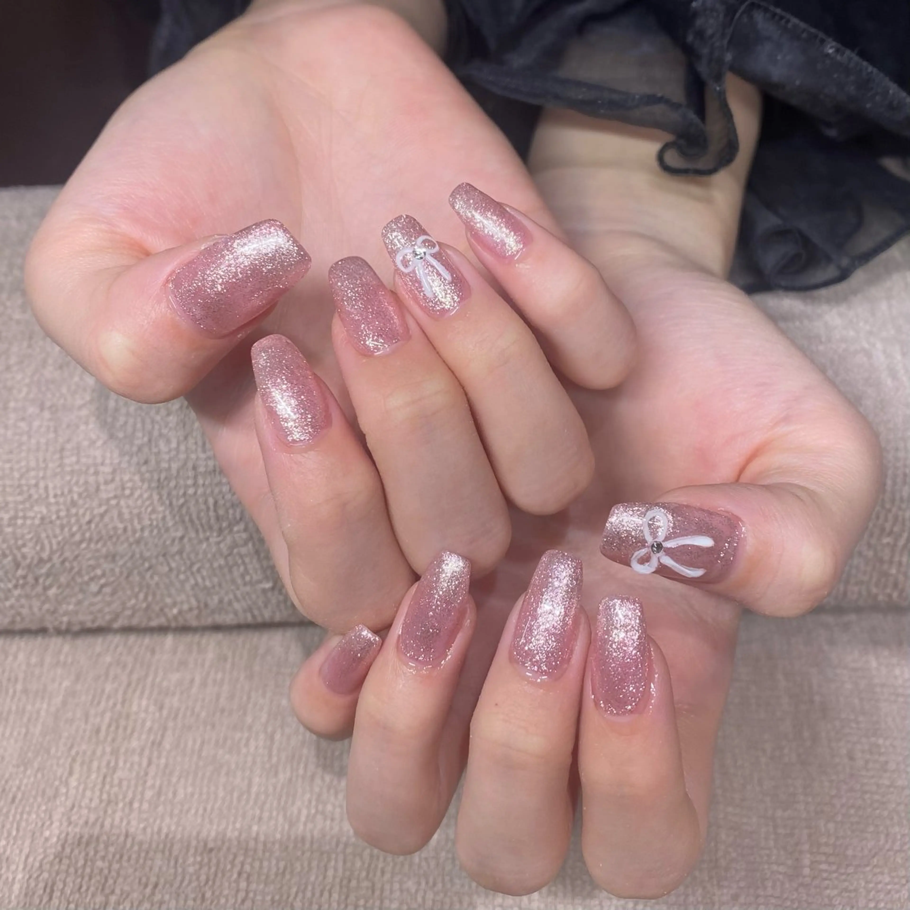 ネイル アートネイル フットネイル グラデーション ラメ(グリッター) ラメグラデーション ハンドネイル nail今村 澪奈のネイルデザイン