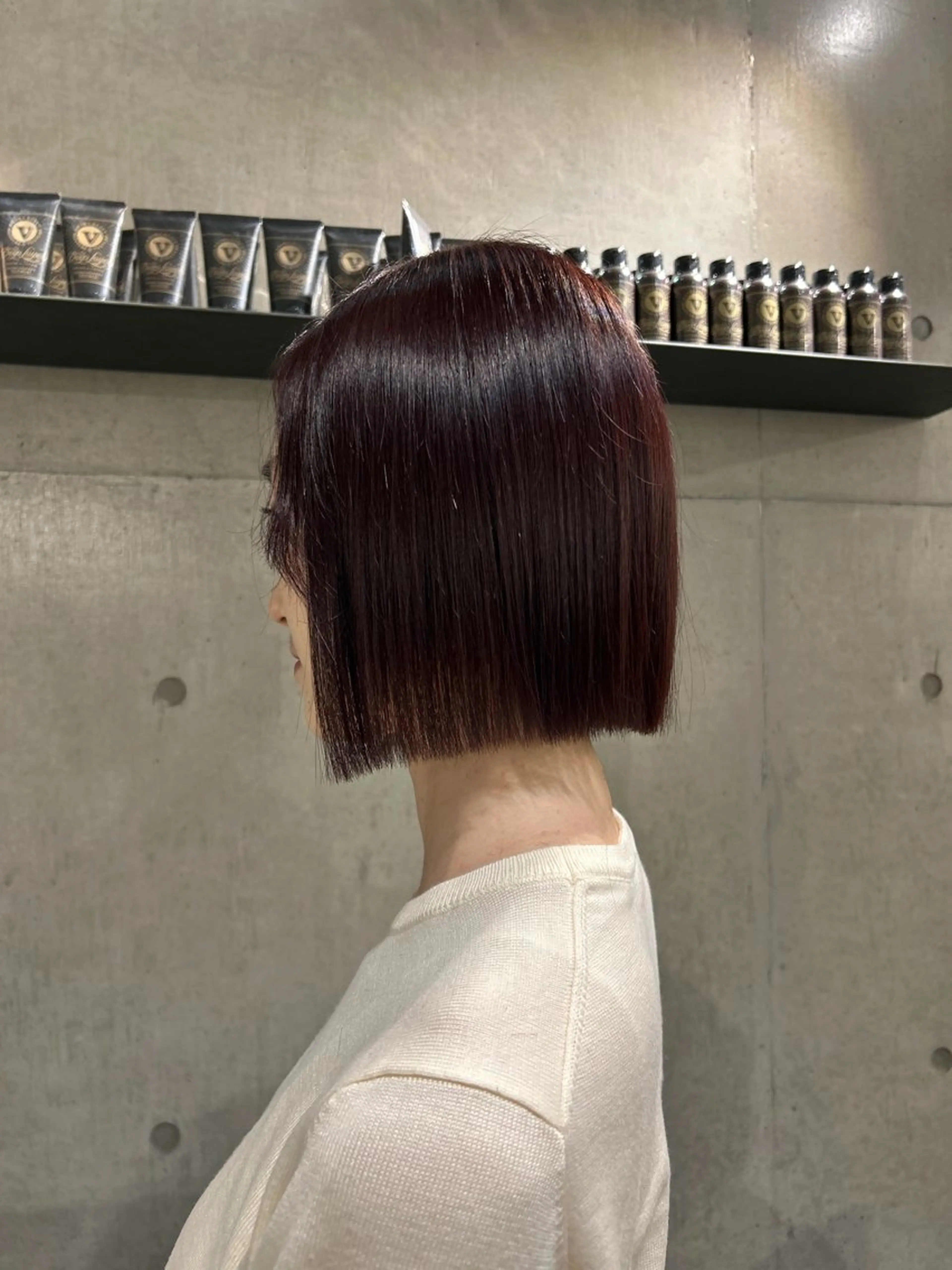 ショート カラー ヘアアレンジ カット ヘアカラー トリートメント ボブ艶モテカラー🫧 カリンのヘアスタイル