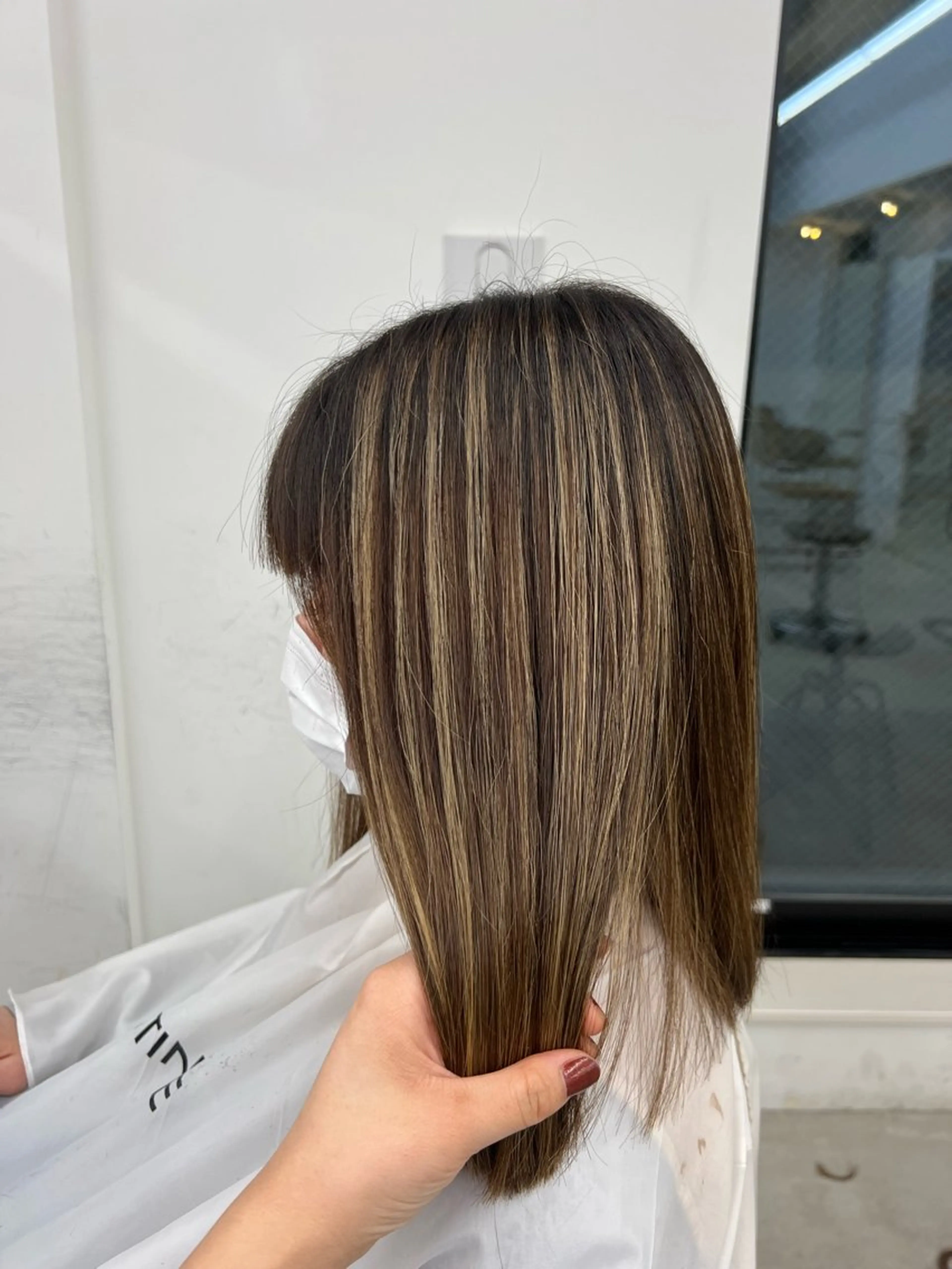 セミロング カット ヘアカラー トリートメント 表参道/kozue/ 艶髪/髪質改善のヘアスタイル