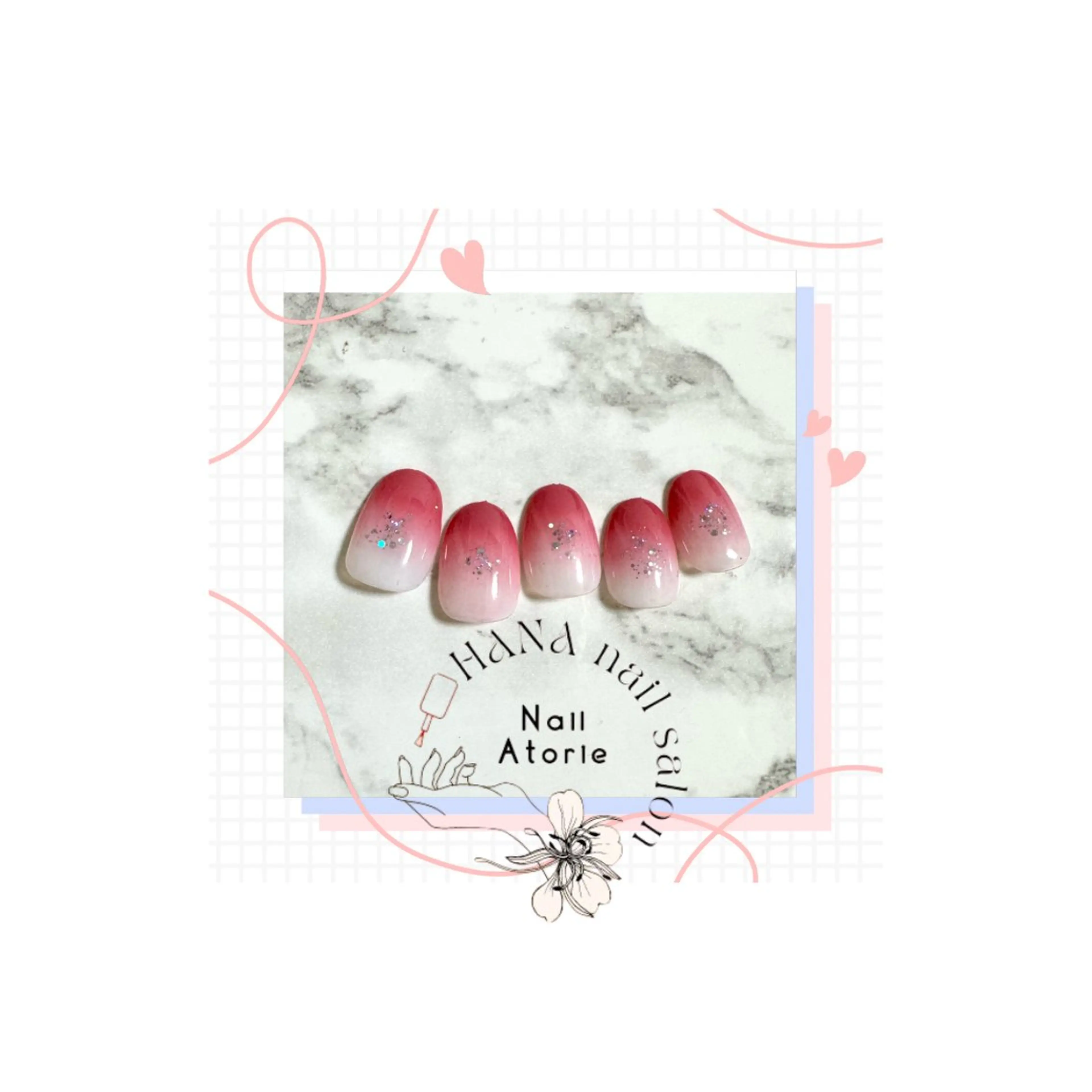 ネイル グラデーション 夏ネイル ハンドネイル HaNA 　nail salonのネイルデザイン