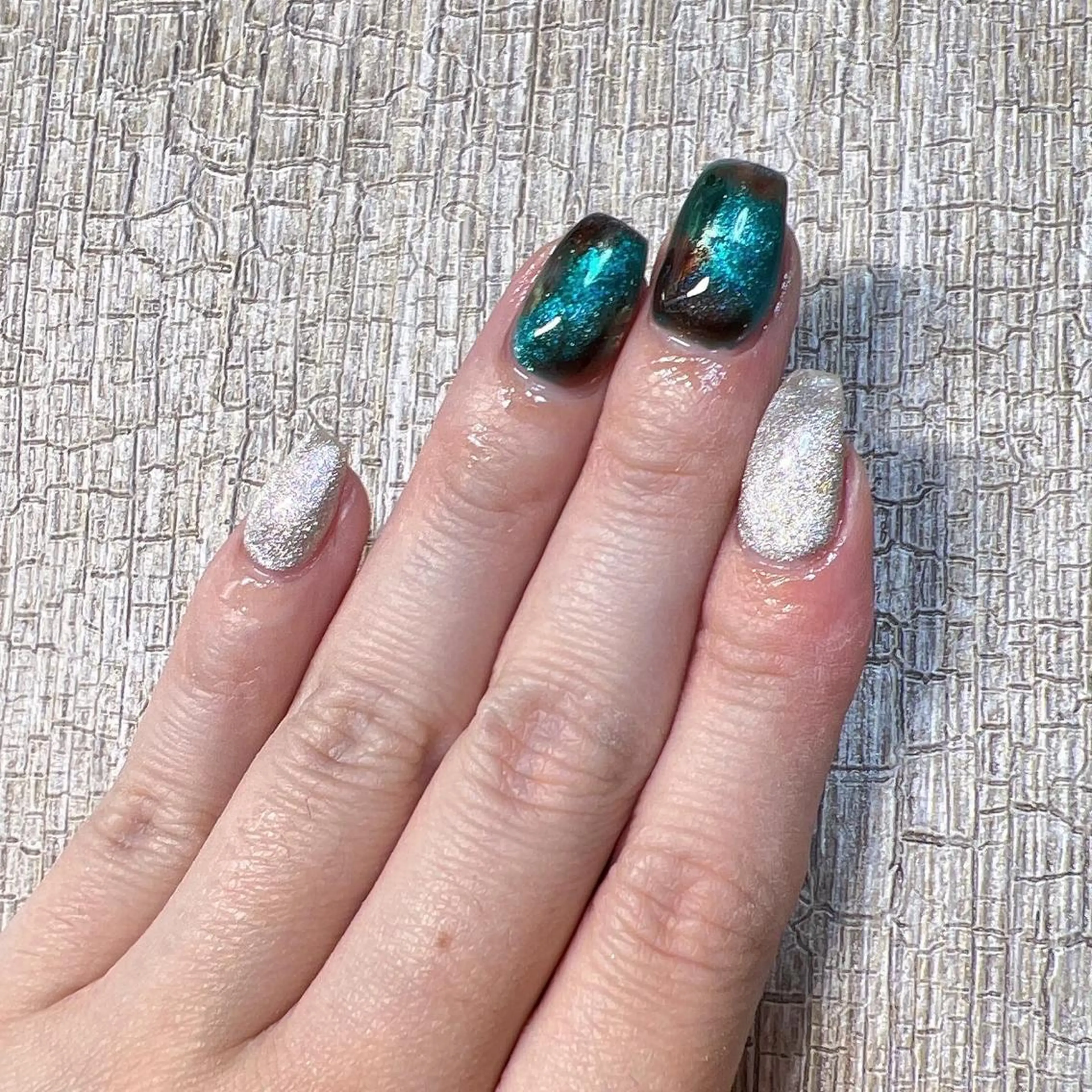 ネイル ジェルネイル マグネットネイル ニュアンスネイル coco nailのネイルデザイン