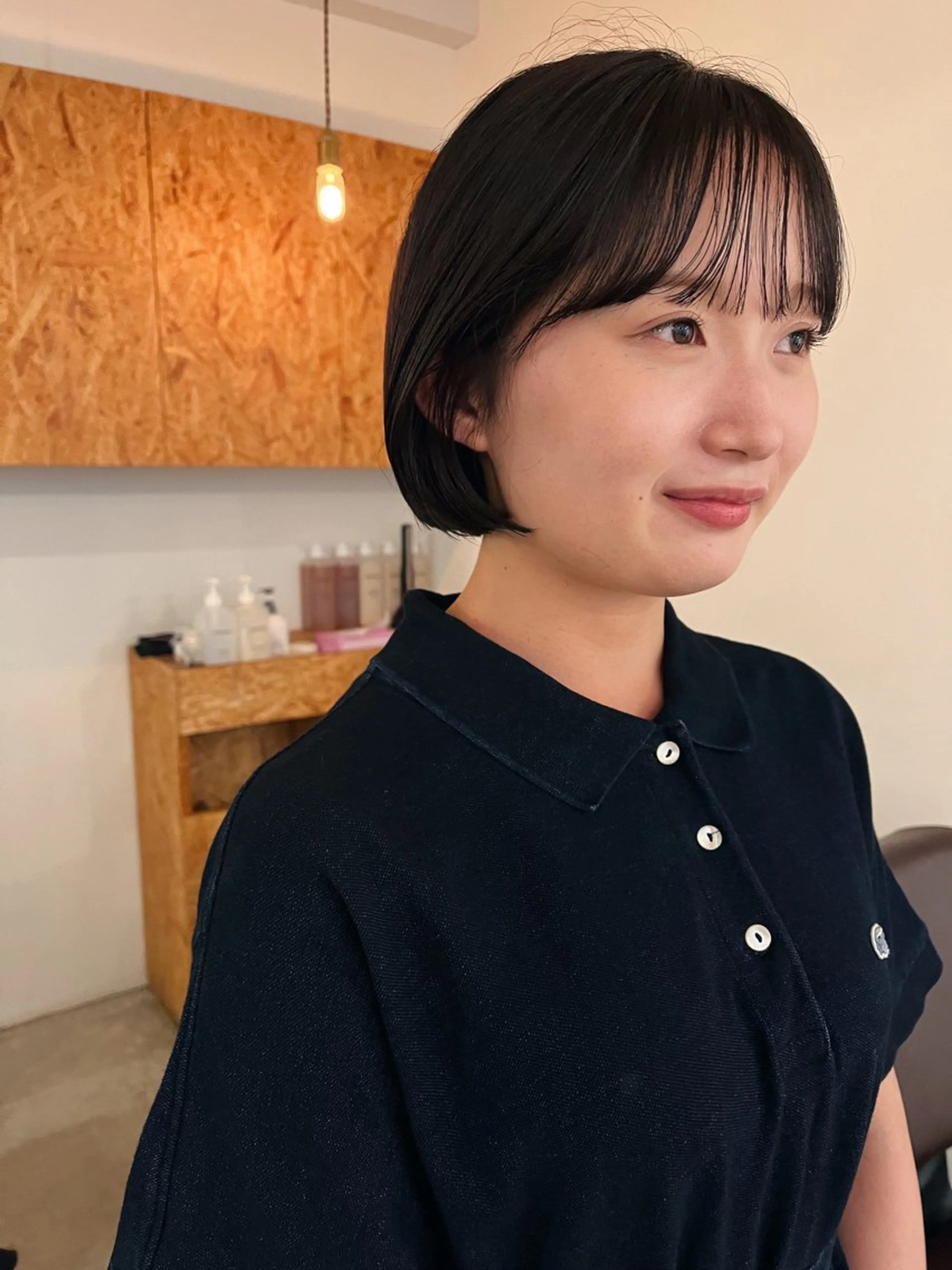 ショート ボブ 暖色/パーマ 🌼クニトウメイのヘアスタイル