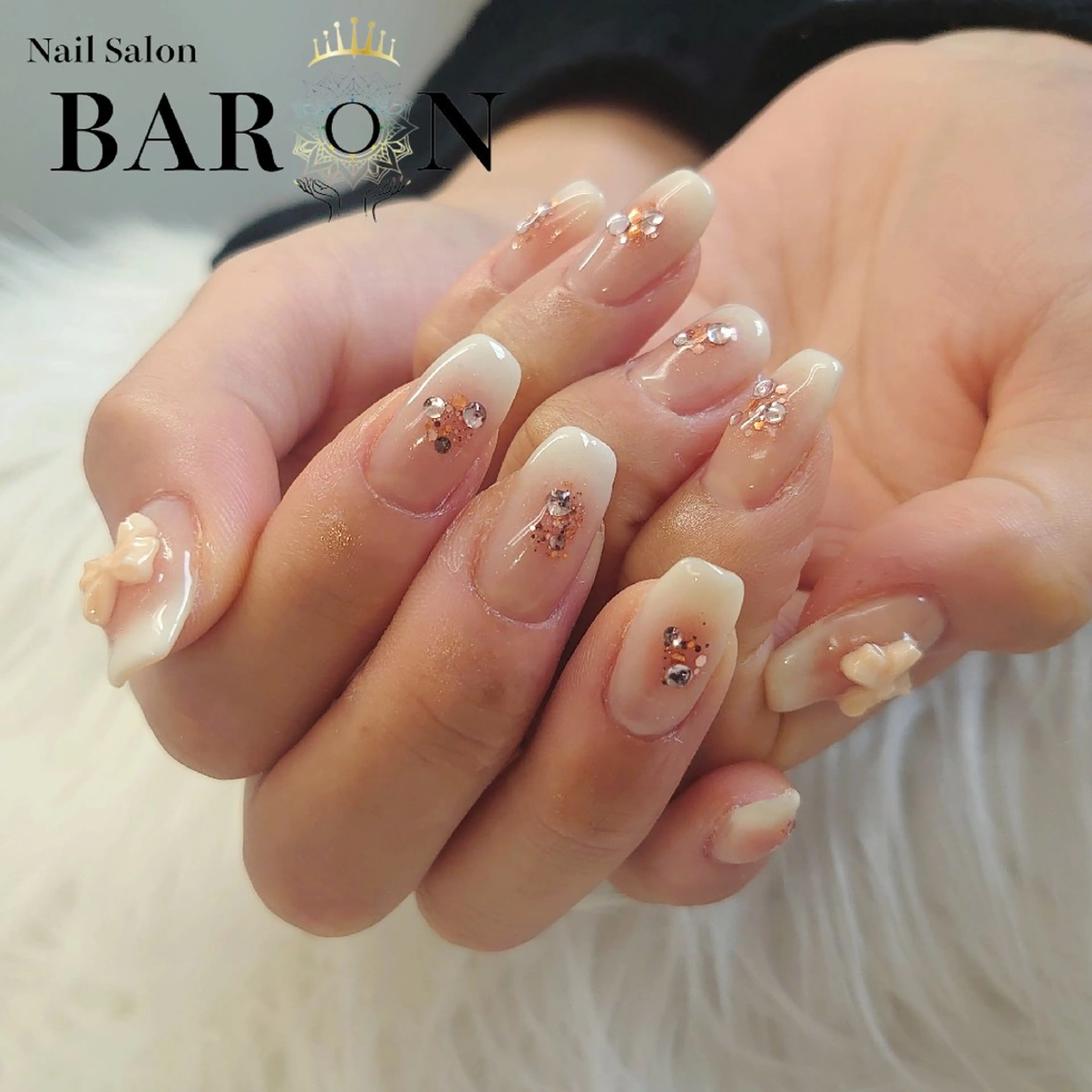 ネイル チークネイル 持ち込み ♛BARON♛ AOIのネイルデザイン