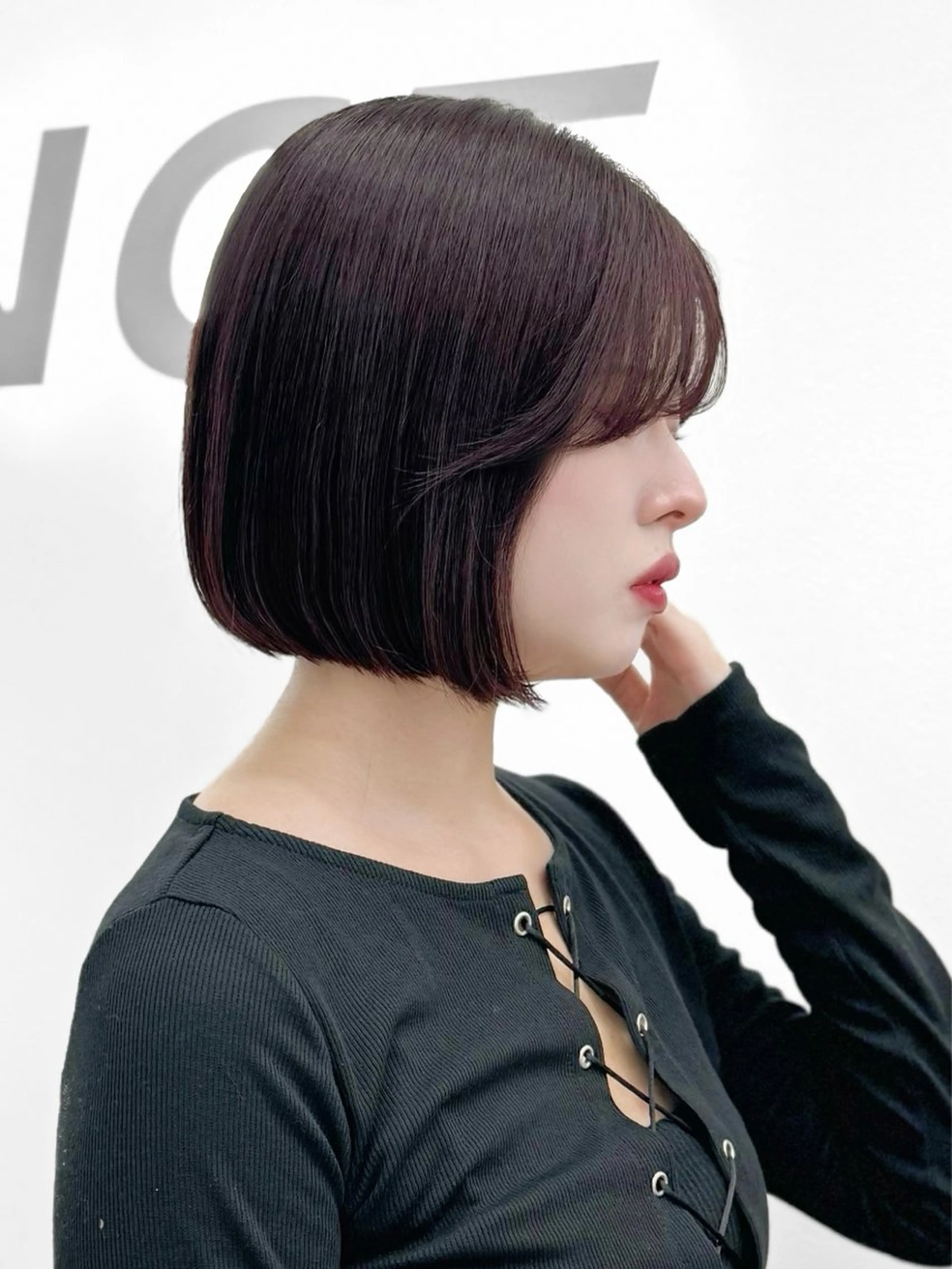 ショート カラー ヘアアレンジ 縮毛矯正🤍 盛れるボブ/ひかりのヘアスタイル