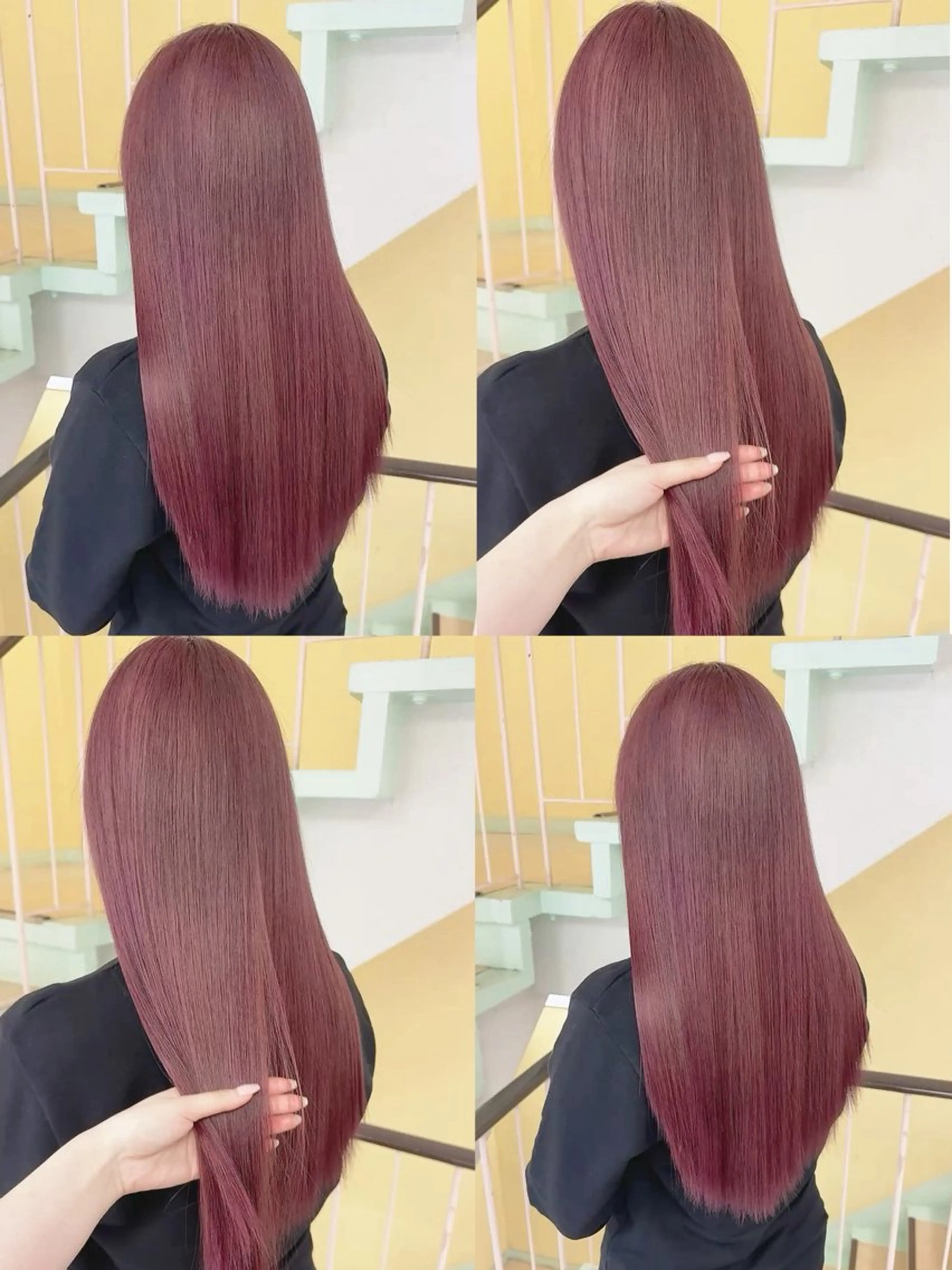カラー ベージュカラー ブリーチ ピンクカラー ピンクベージュ ヘアカラー トリートメント 渋谷:インナーカラー ／🍒エリカ🍒のヘアスタイル