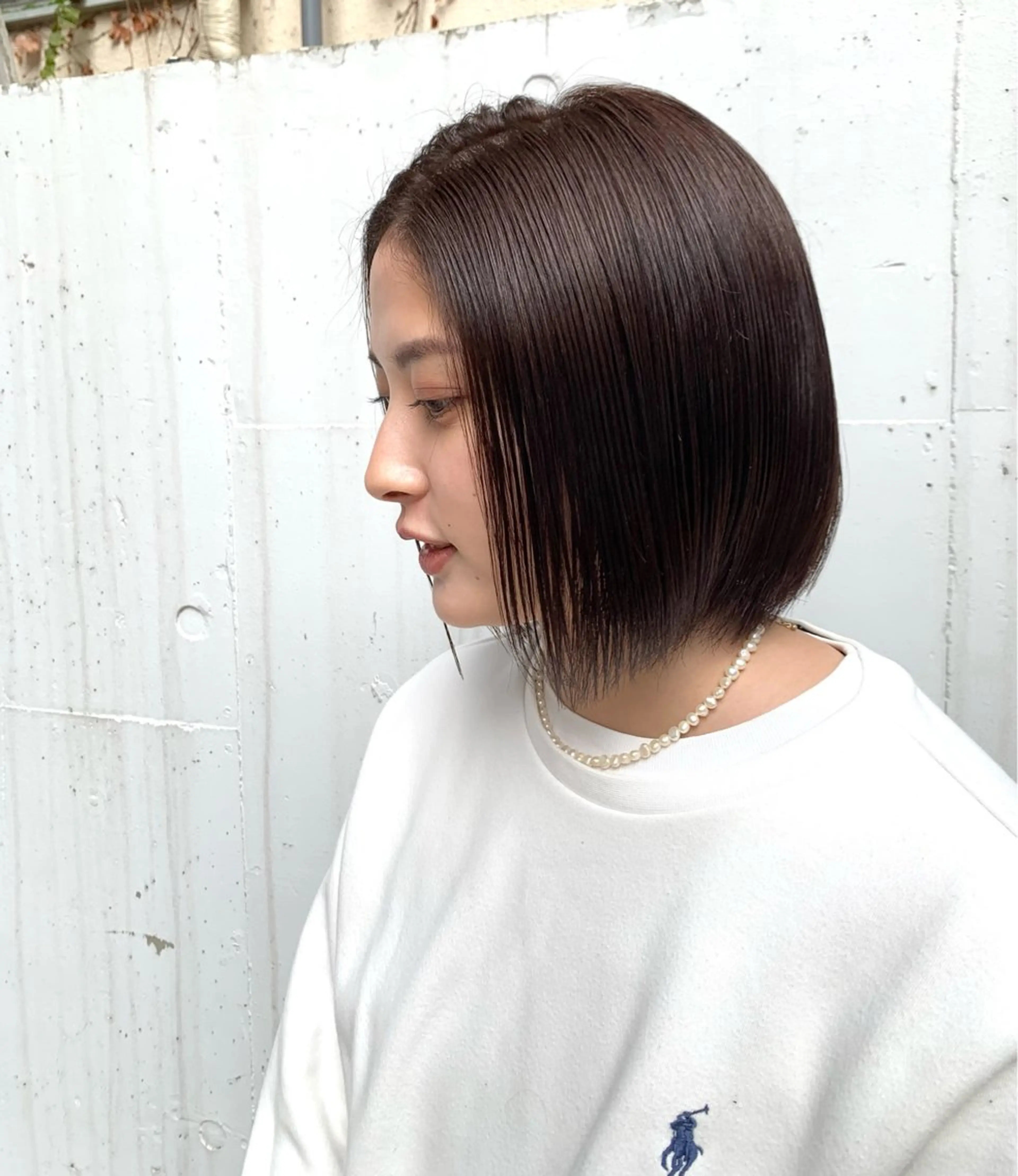 ショート カラー 透明感カラー トリートメント 水原波津輝/ボブ /ニュアンスパーマのヘアスタイル