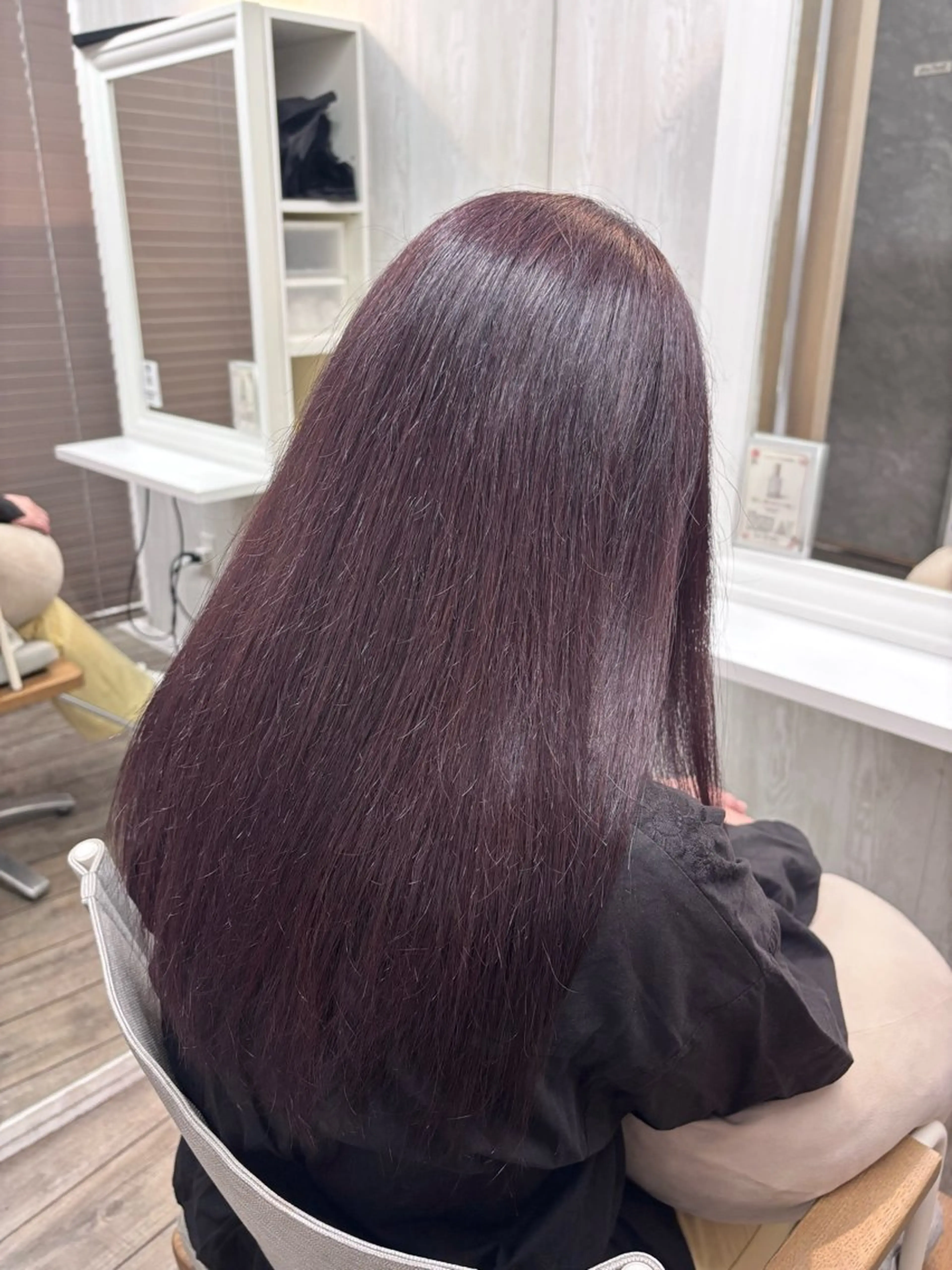 カラー カシス バイオレットカラー ヘアカラー THETA ／tomoyaのヘアスタイル