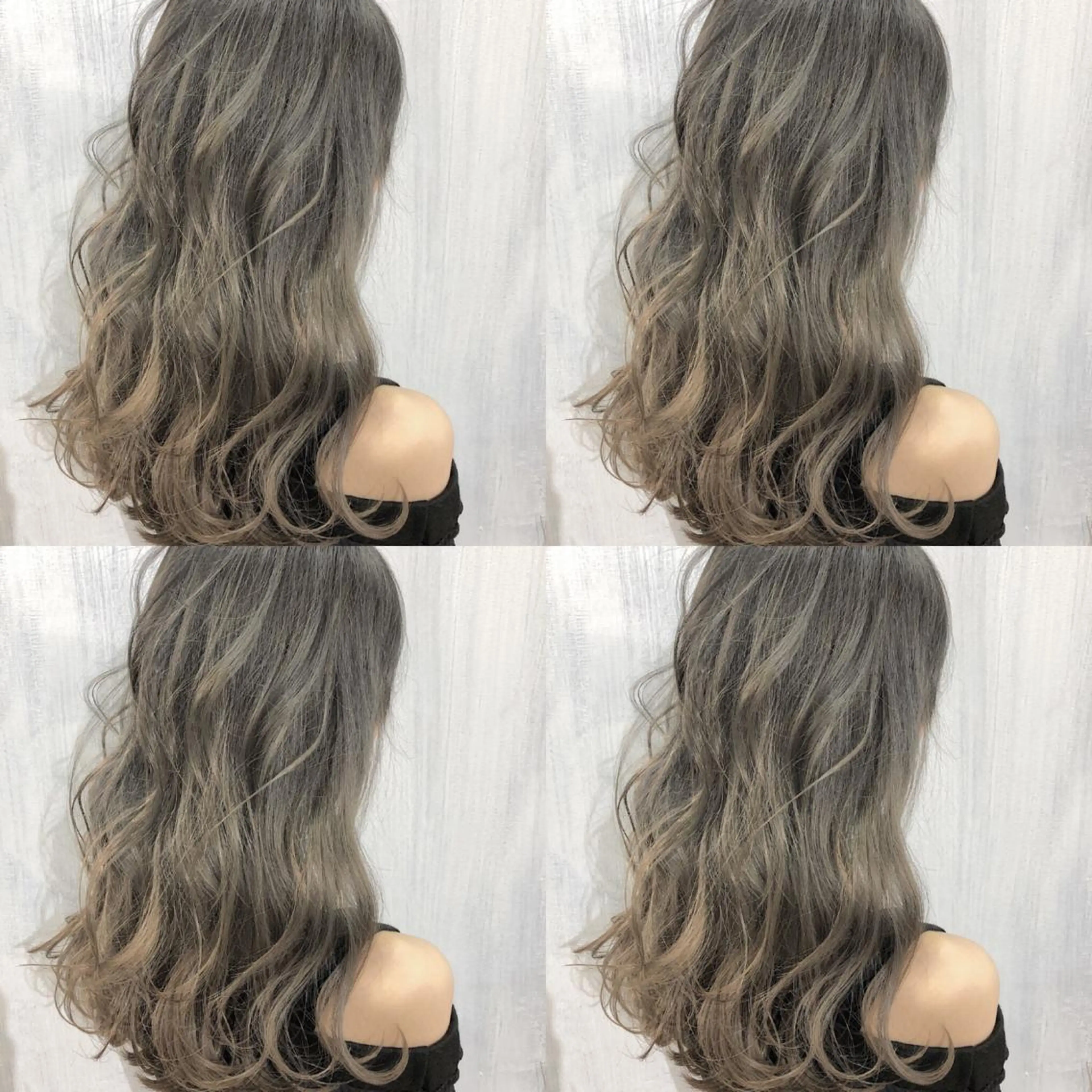 ロング カラー グラデーションカラー グレージュ 北間 寛哉のヘアスタイル