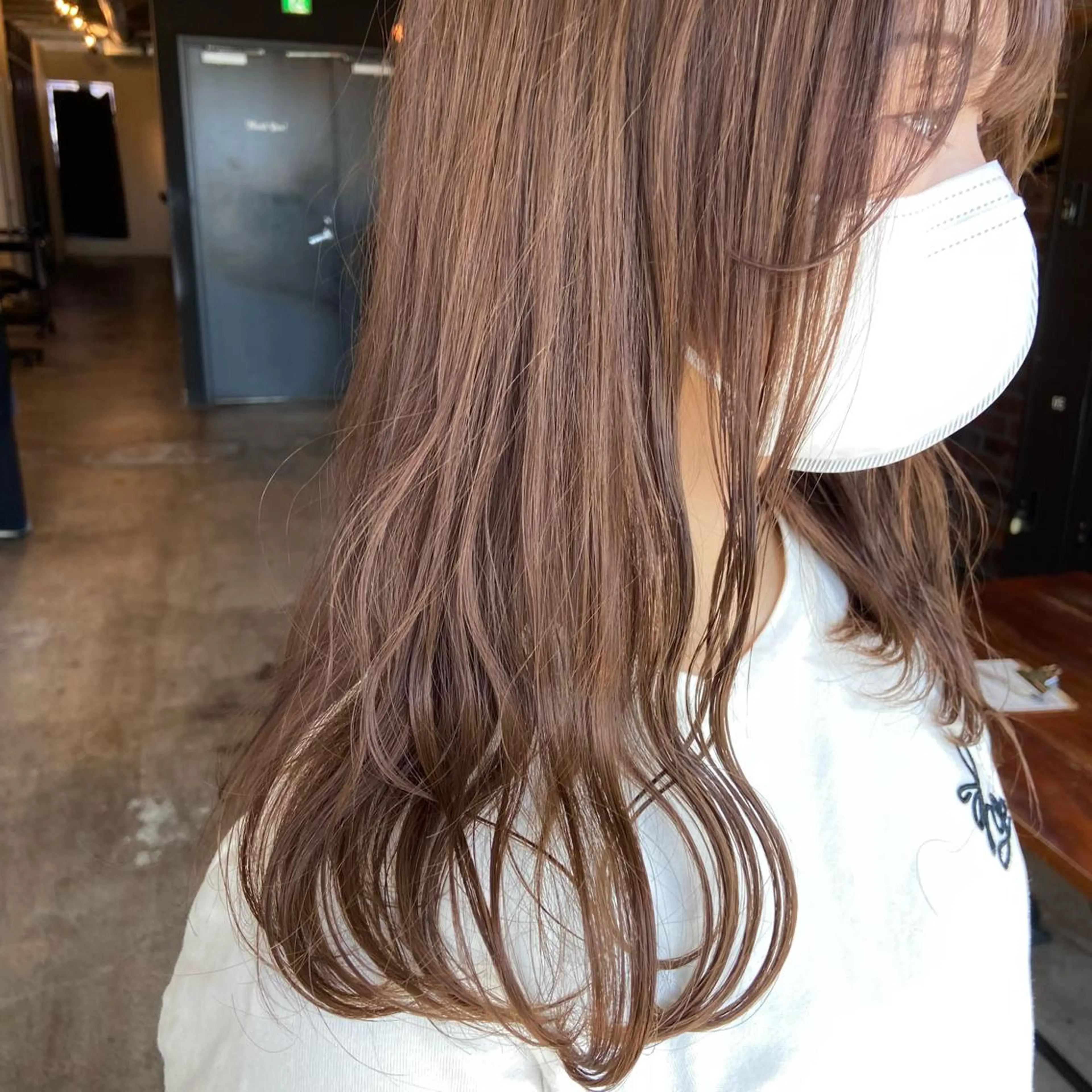セミロング カラー ヘアカラー トリートメント 透け感カラー/ momo🦕🌱のヘアスタイル
