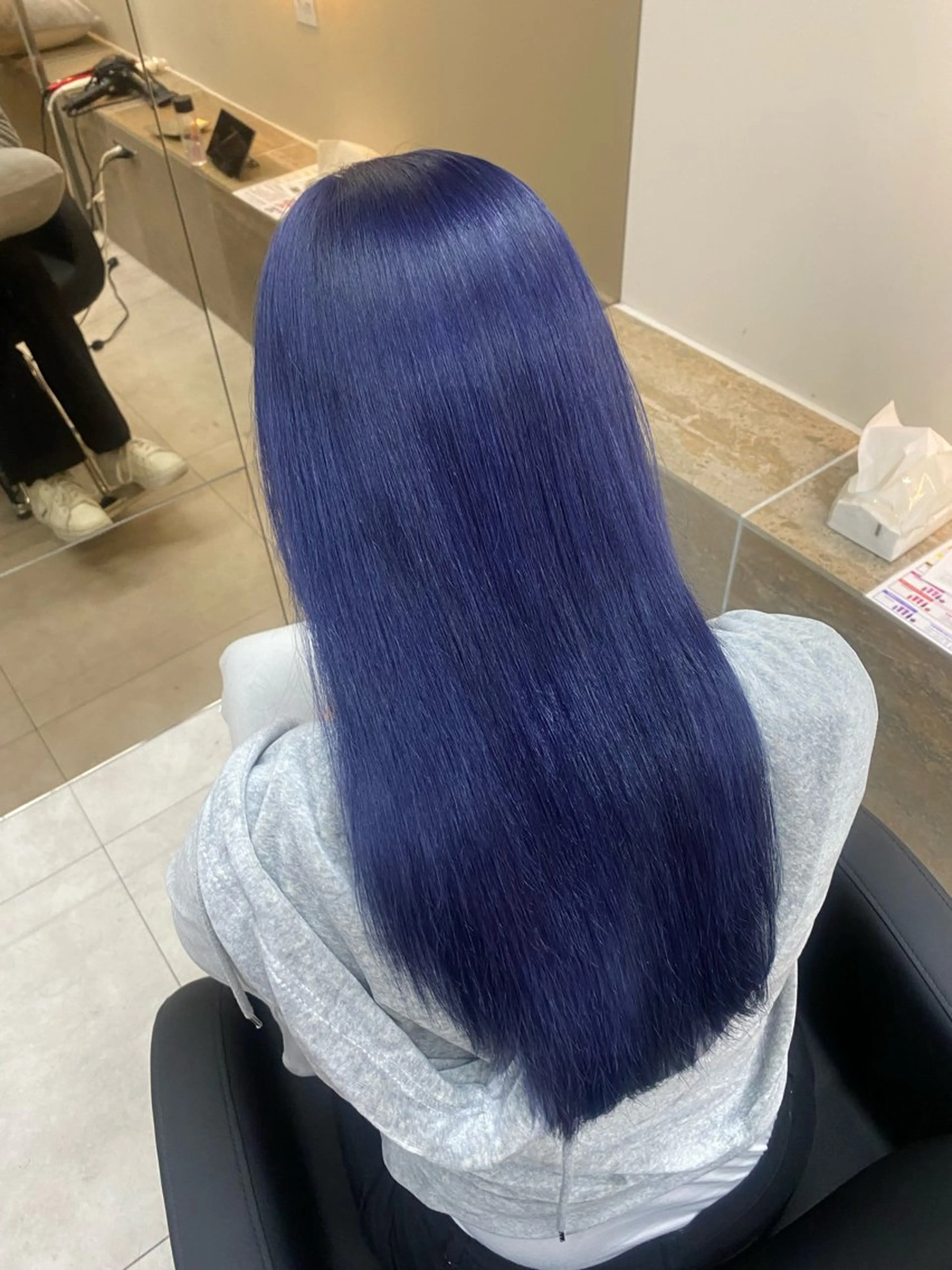 セミロング カラー ブルーカラー 「似合わせ/髪質改善 《ワタル》」のヘアスタイル