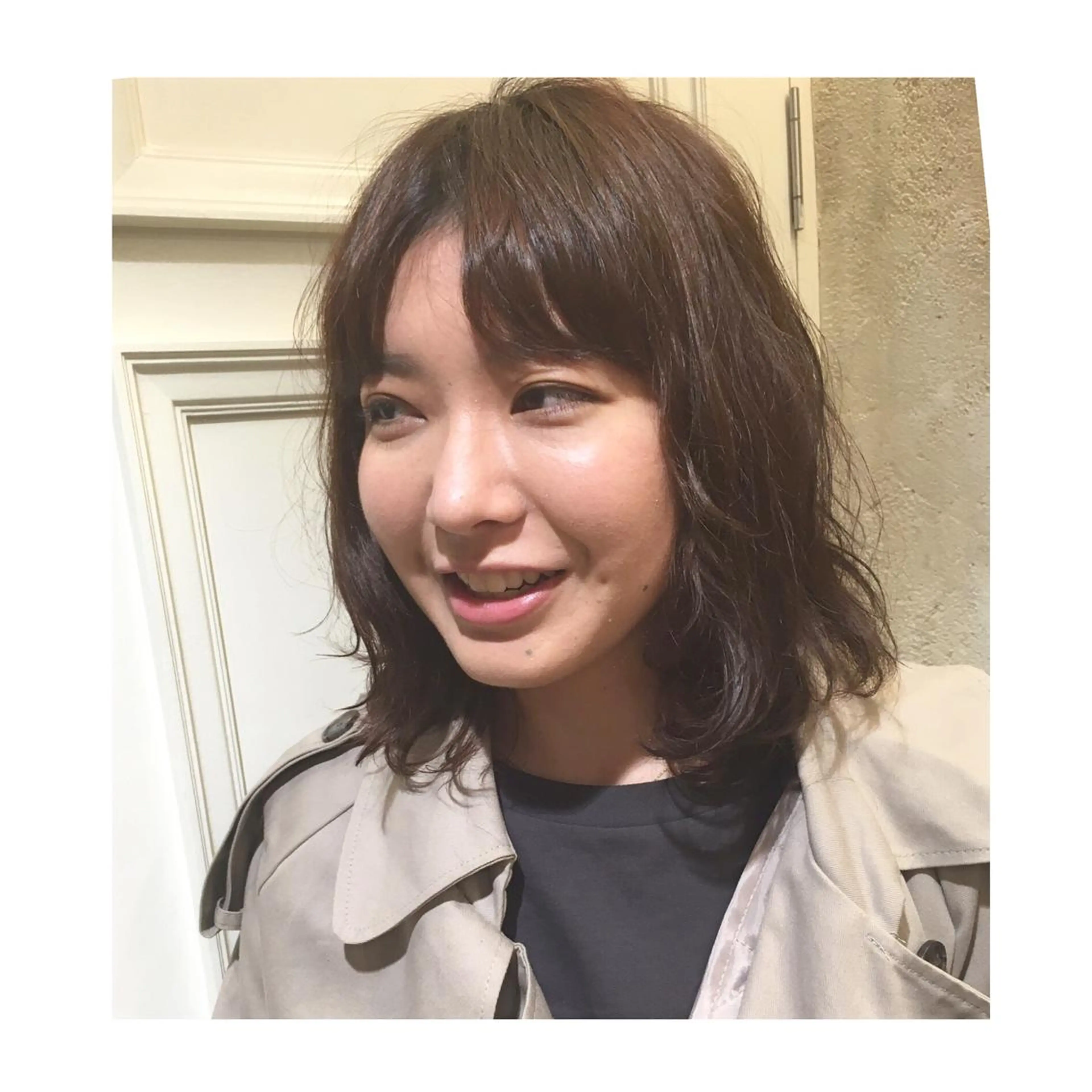 ミディアム ミディアムパーマ 近藤 麻紀のヘアスタイル