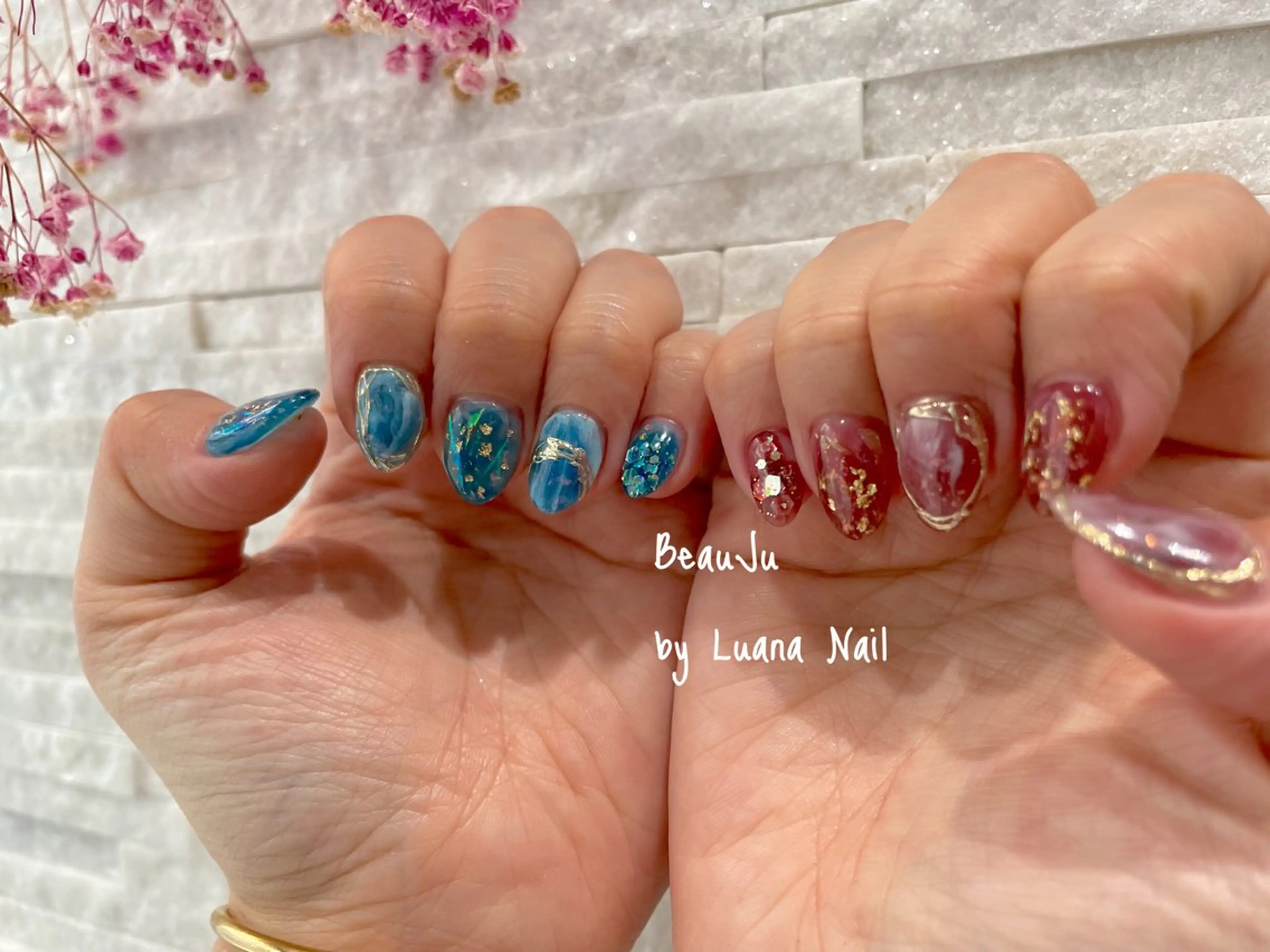 ネイル ミラーネイル ハンドネイル BeauJu by Luana Nailのネイルデザイン