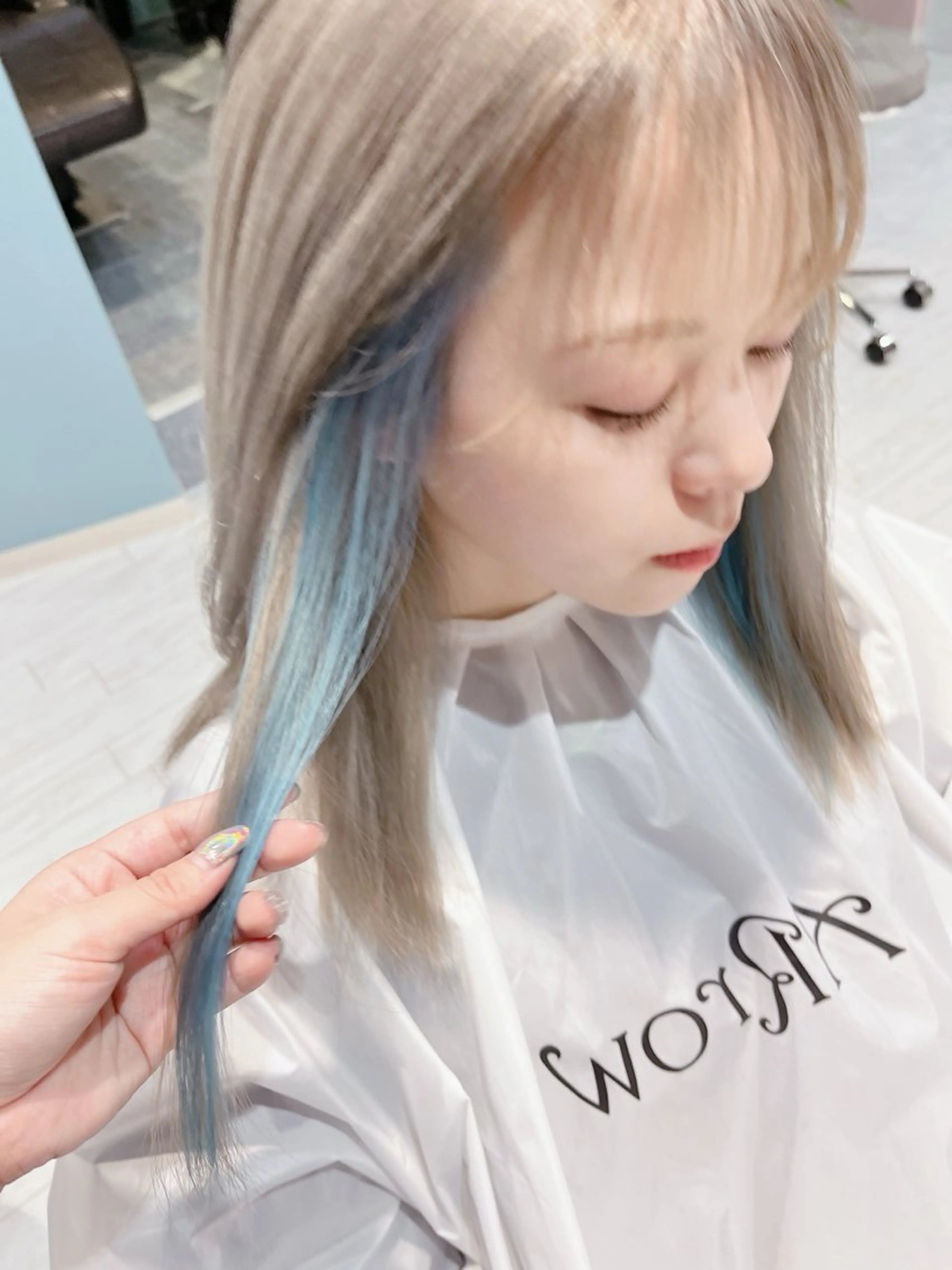 ミディアム カラー ブリーチ インナーカラー ✨️💎山口 真依💎✨️のヘアスタイル