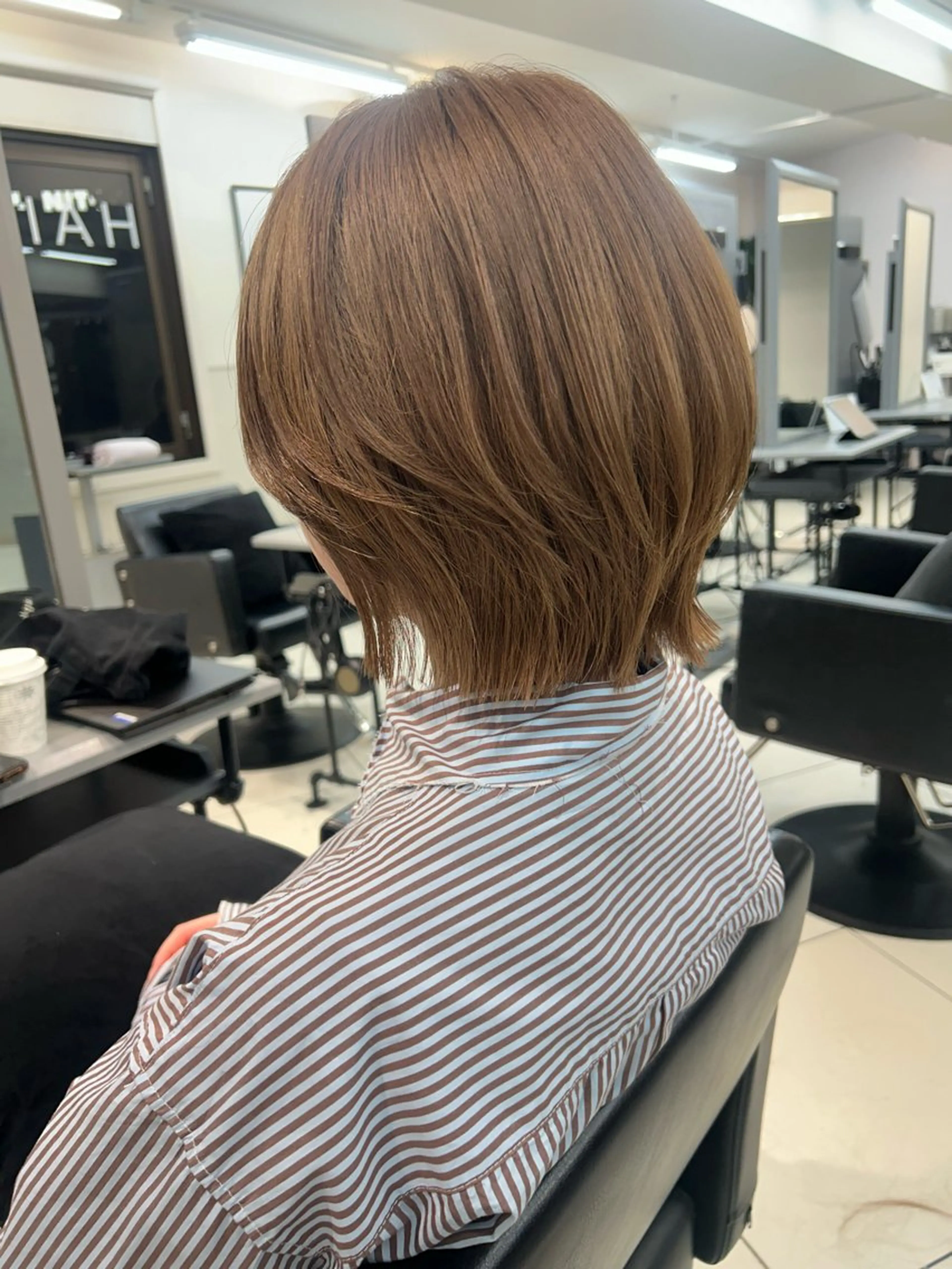 ミディアム カラー ヘアカラー 艶カラー💜 サヤカ ✰︎のヘアスタイル