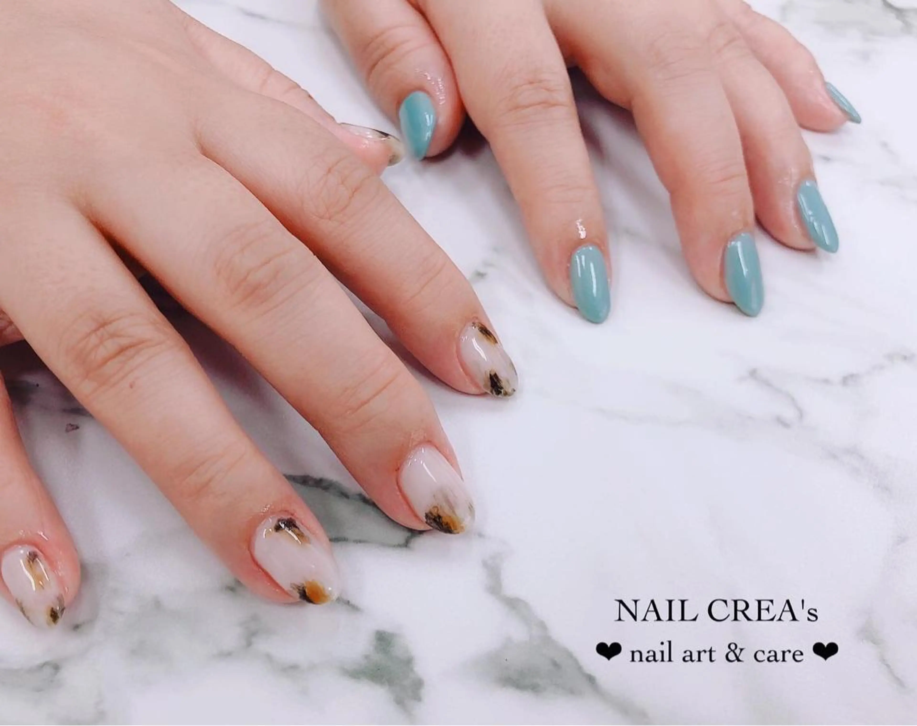 ミディアム ネイル ハンドネイル NAIL CREAs ネイルクレアズのネイルデザイン