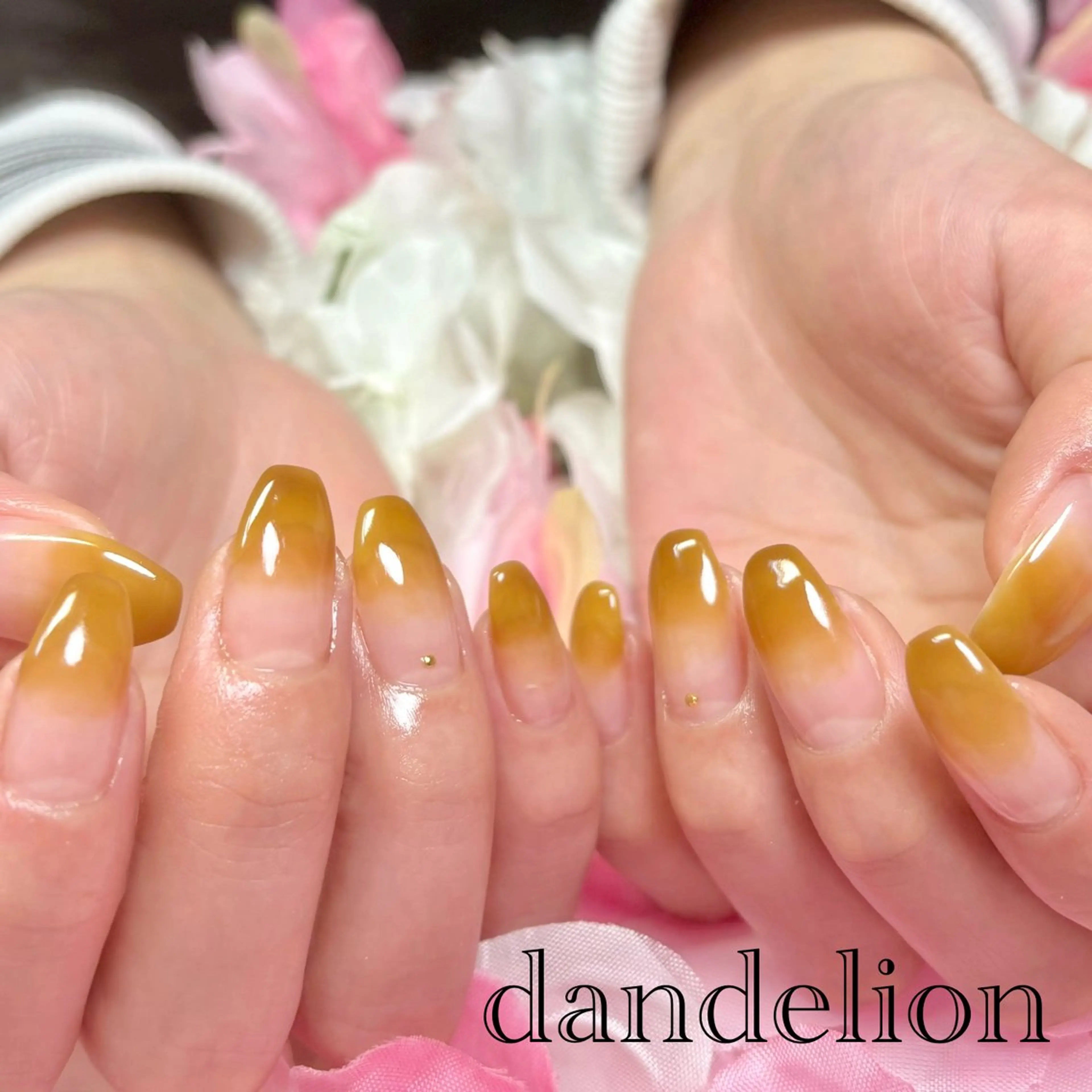 ネイル ハンドネイル ハンドケア dandelion ダンデライオンのネイルデザイン