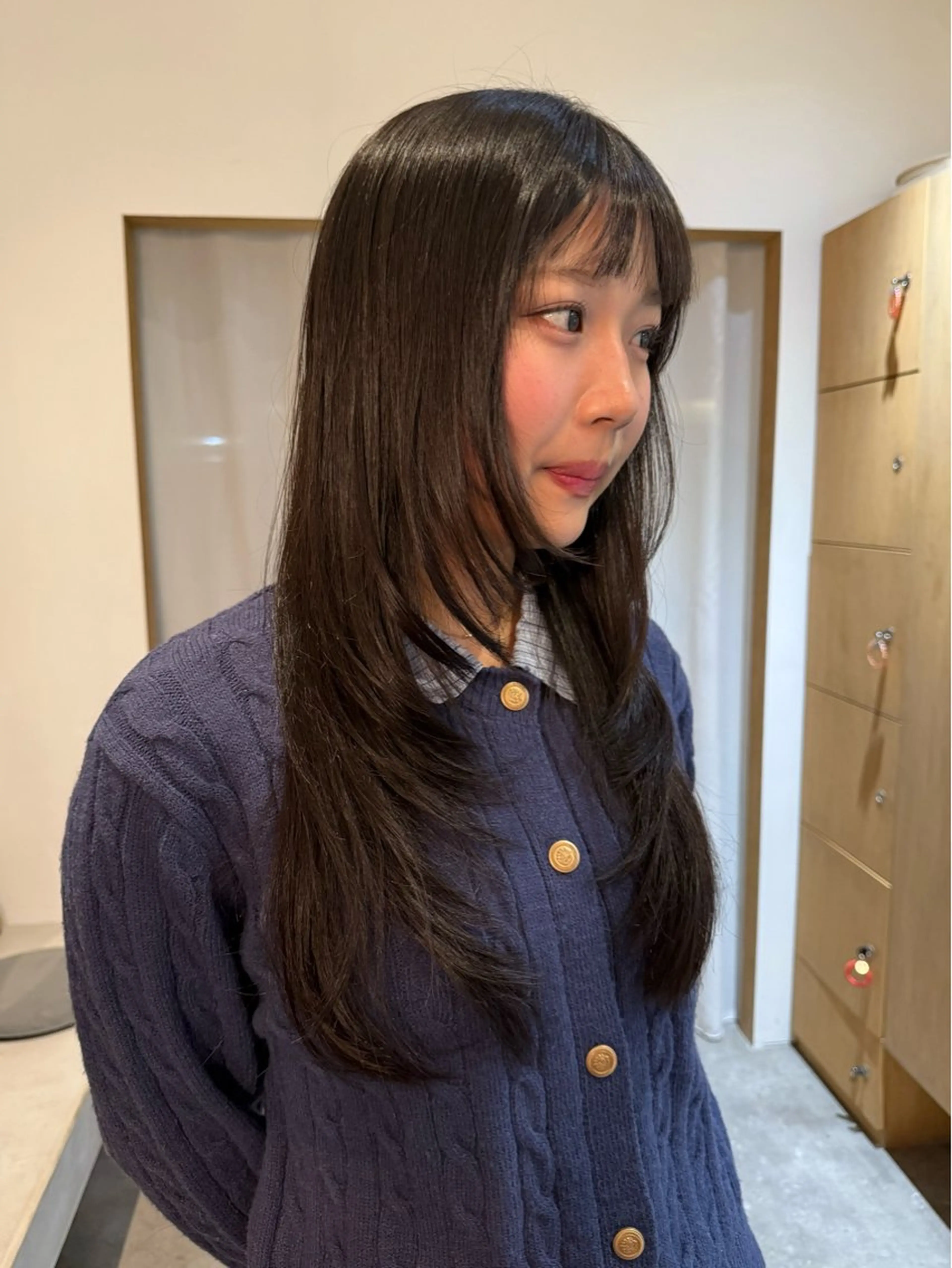 ロング レイヤーカット ミキ🐈‍⬛ カット/カラーのヘアスタイル