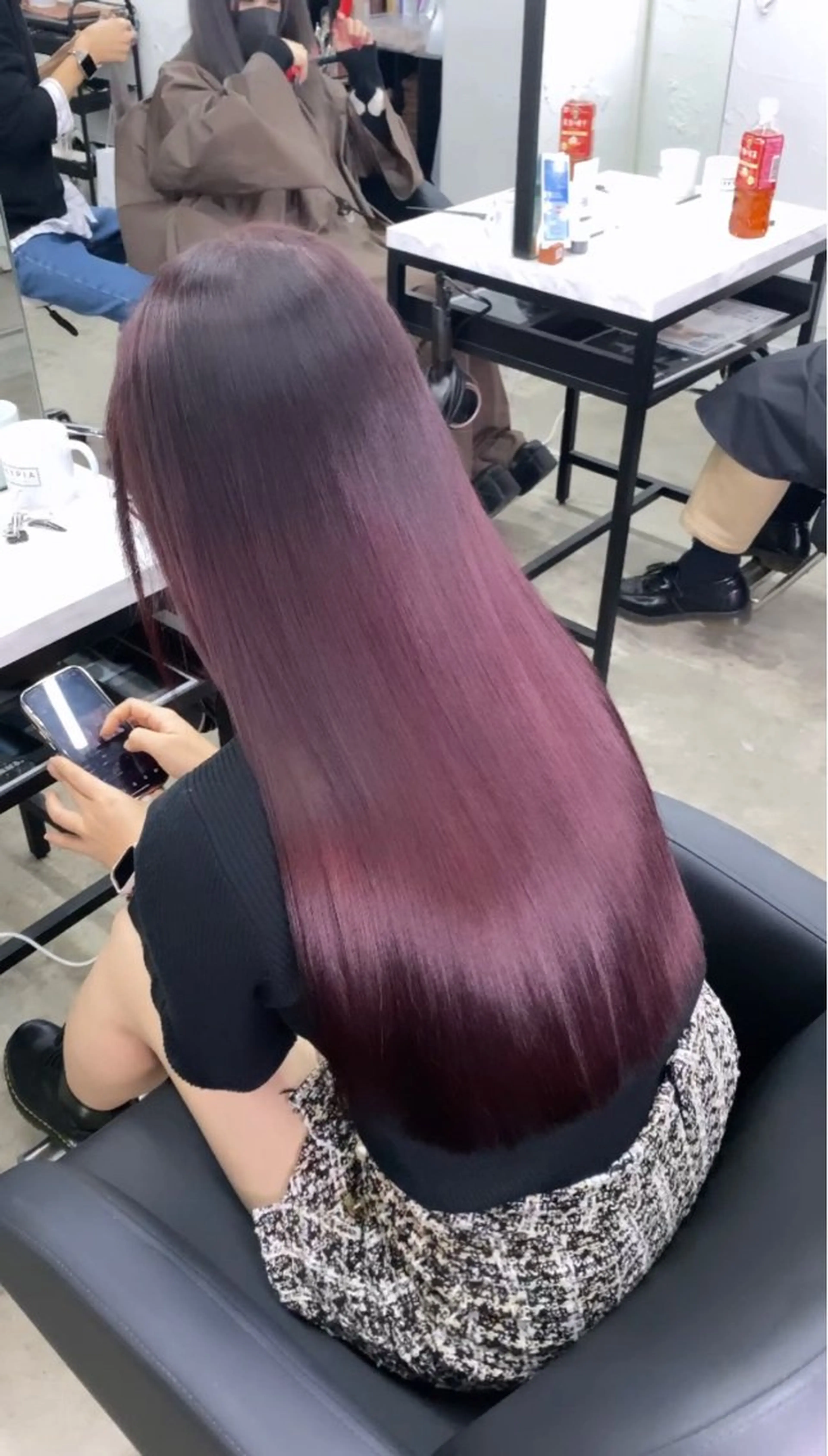 ロング カラー カシス ラベンダーカラー 髪質改善 トリートメント D.I.E.V.A所属・艶ハイトーン特化 tatsuのヘアスタイル