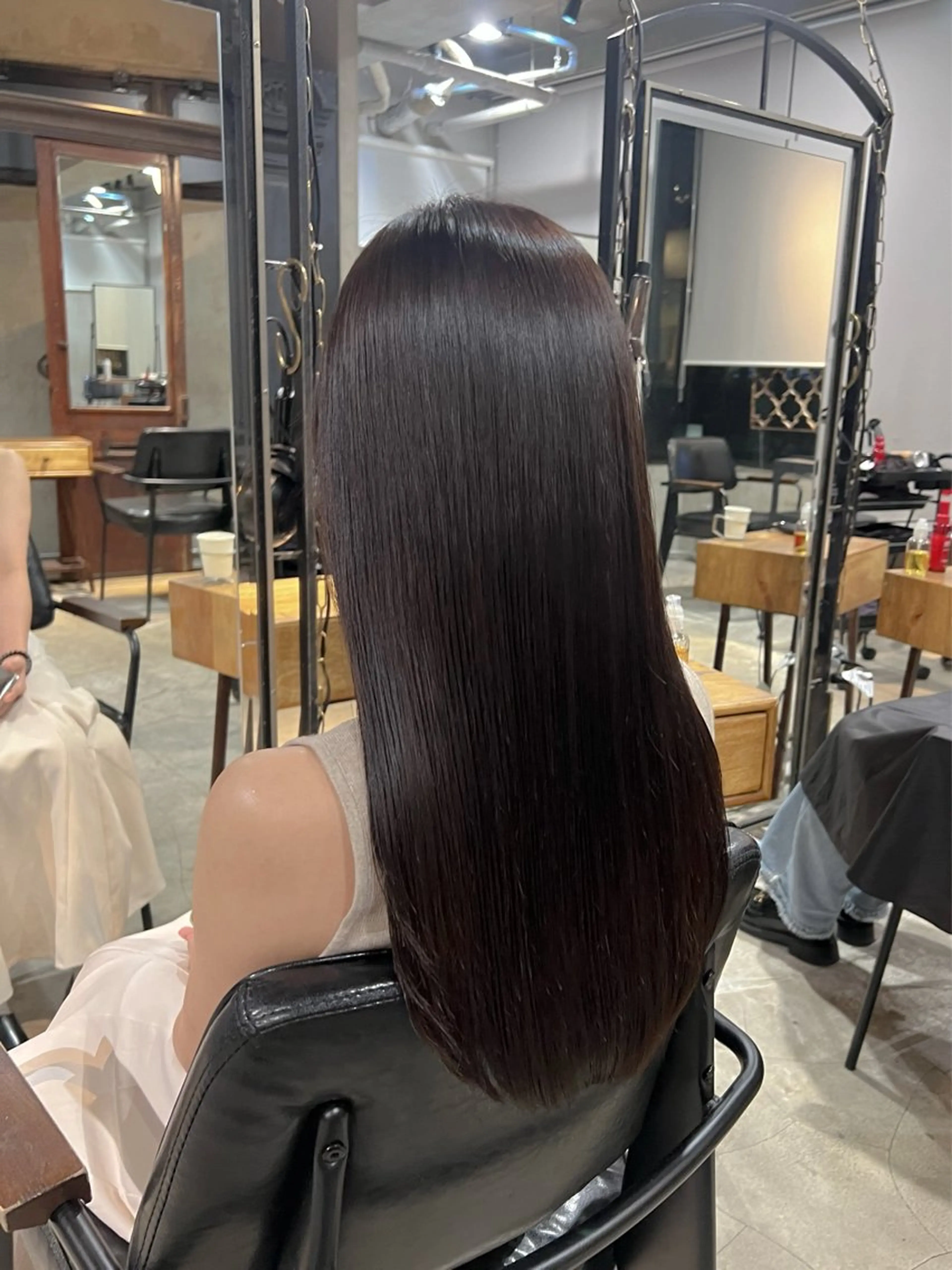 ロング カラー ヘアアレンジ 黒髪 透明感カラー ロング 縮毛矯正 カット ヘアカラー 縮毛矯正 トリートメント レイヤー/艶髪矯正 🪐takushiのヘアスタイル