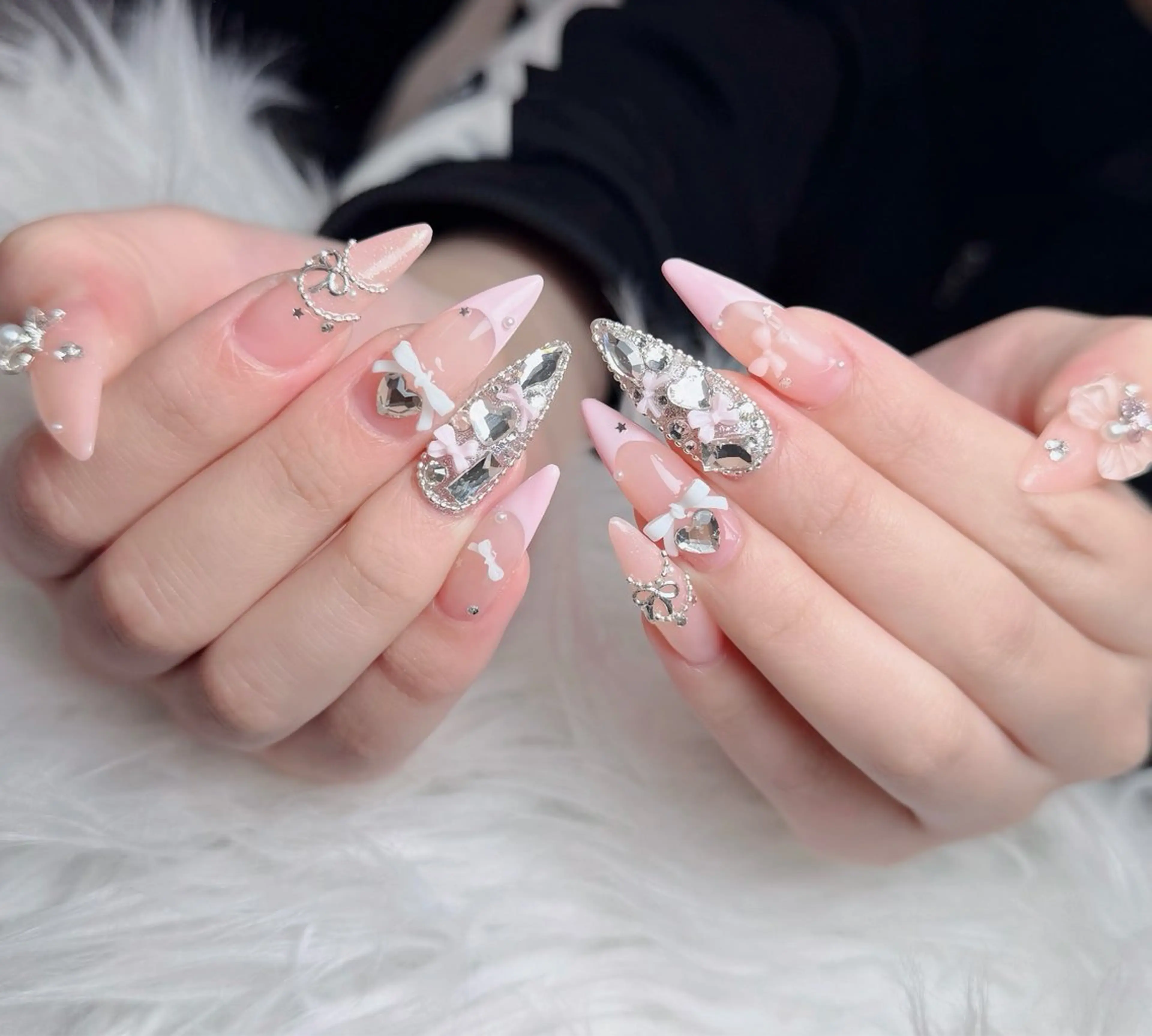 ネイル アートネイル フレンチネイル ジェルネイル 韓国ネイル マグネットネイル ハンドネイル Lenie Nail Okuboのネイルデザイン