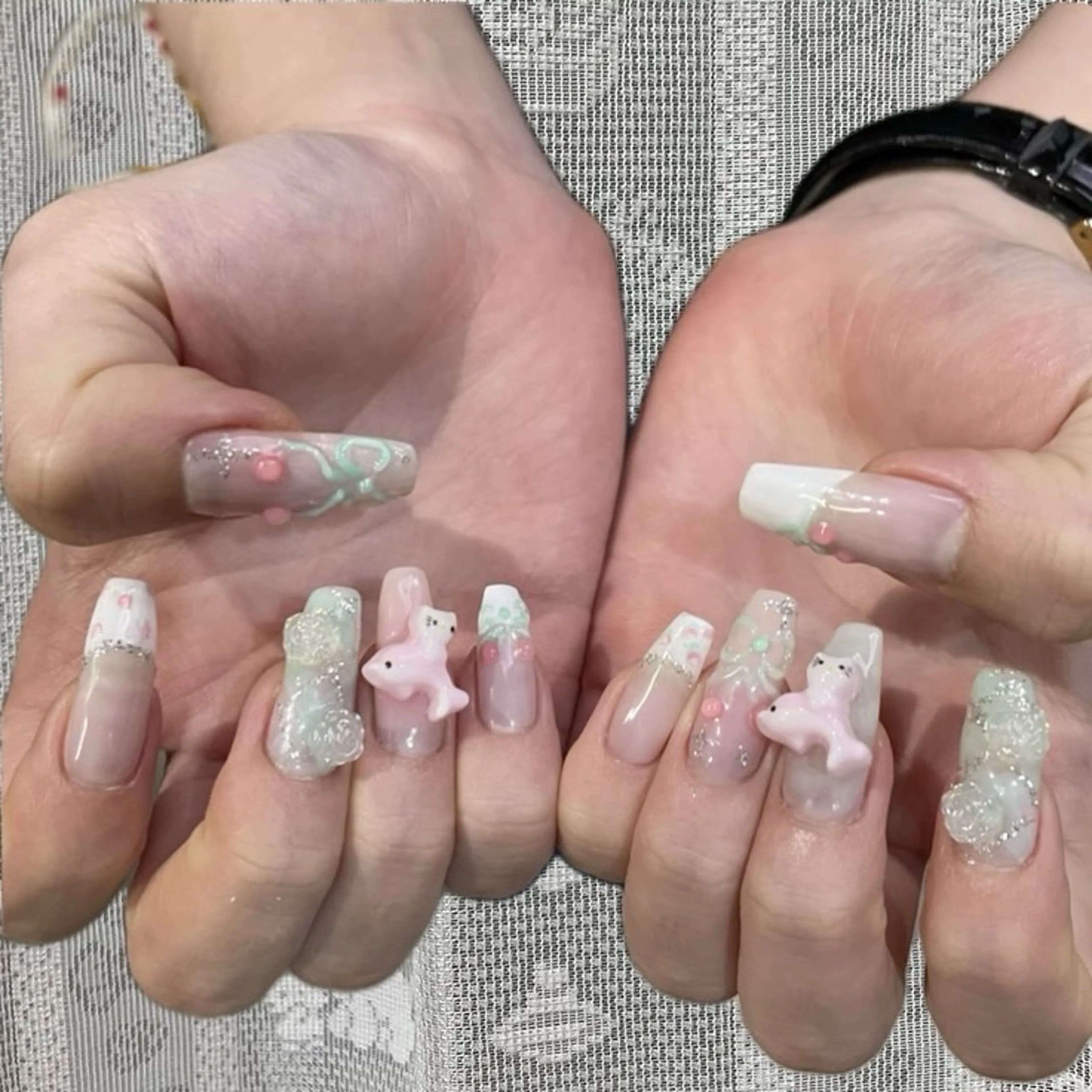 ネイル ハンドネイル GO TODAY 吉祥寺Glint所属・うの 韓国ﾈｲﾙ໒꒱⋆⭒˚のネイルデザイン