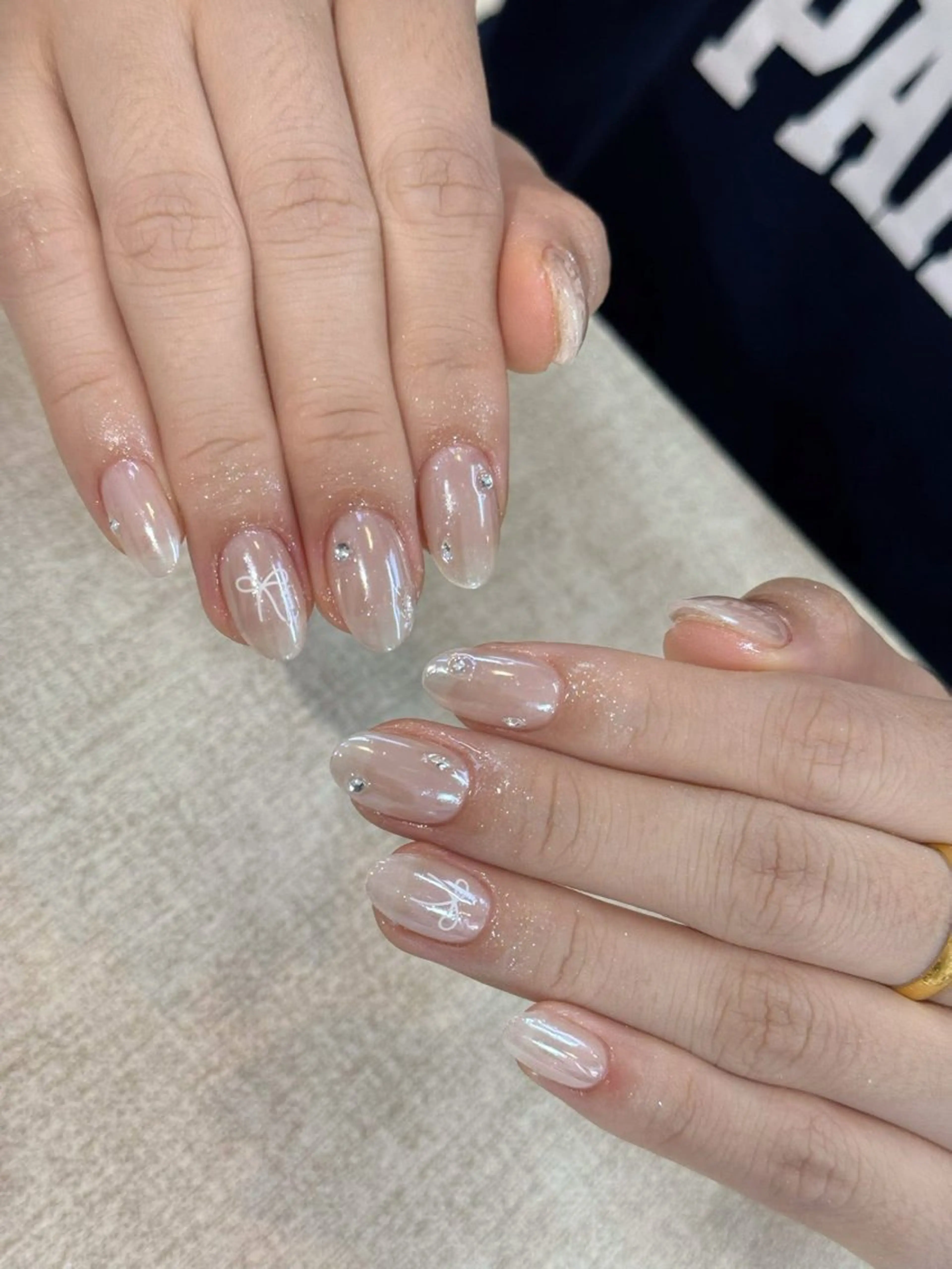 ネイル オフィスネイル シンプルネイル ハンドネイル ゆい ノエラネイルのネイルデザイン