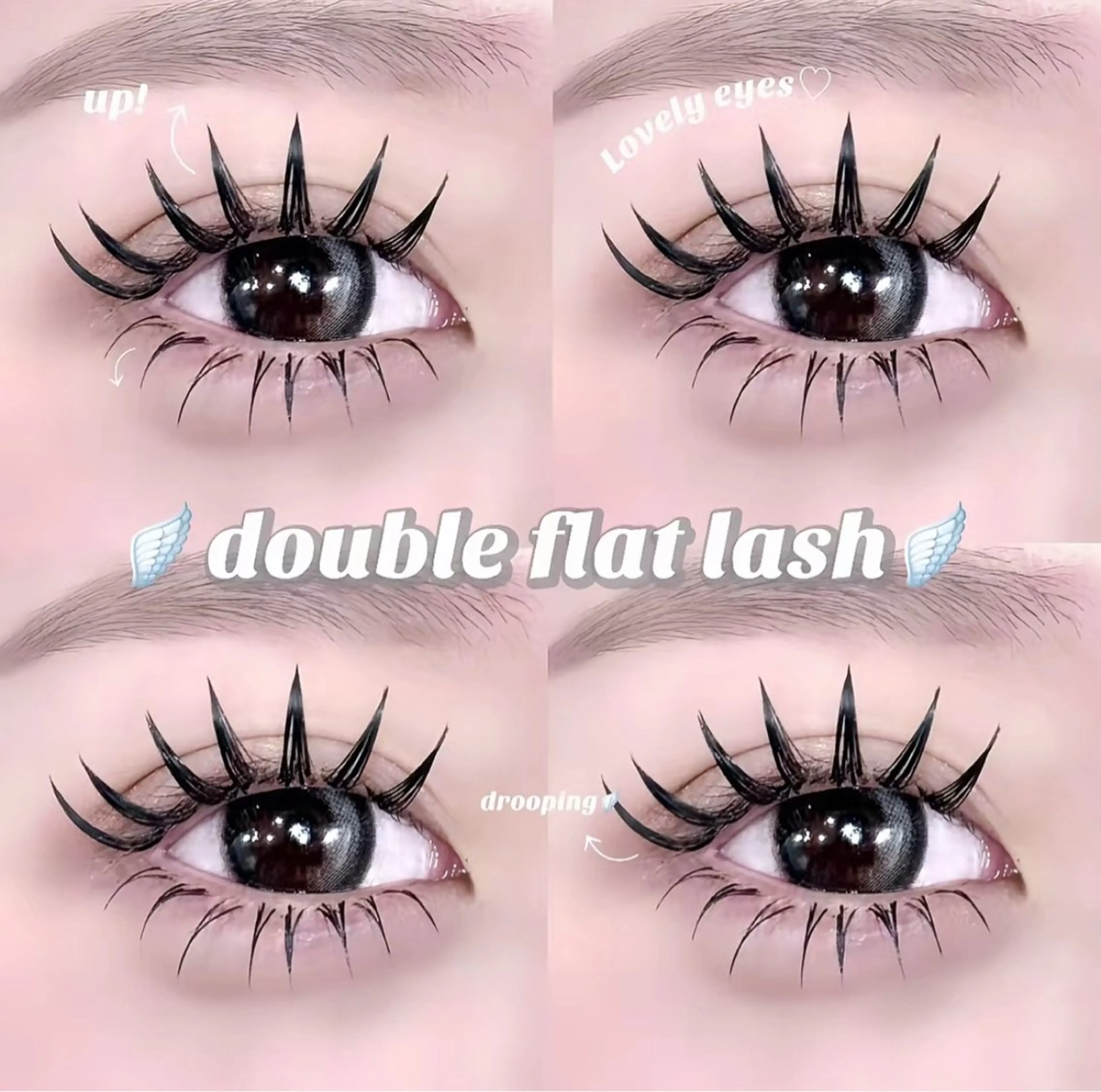 マツエク・マツパ 付け放題 バインドロック 束感まつ毛 フラットラッシュ ナチュラル マツエク YK Beauty Salonのマツエク・マツパデザイン