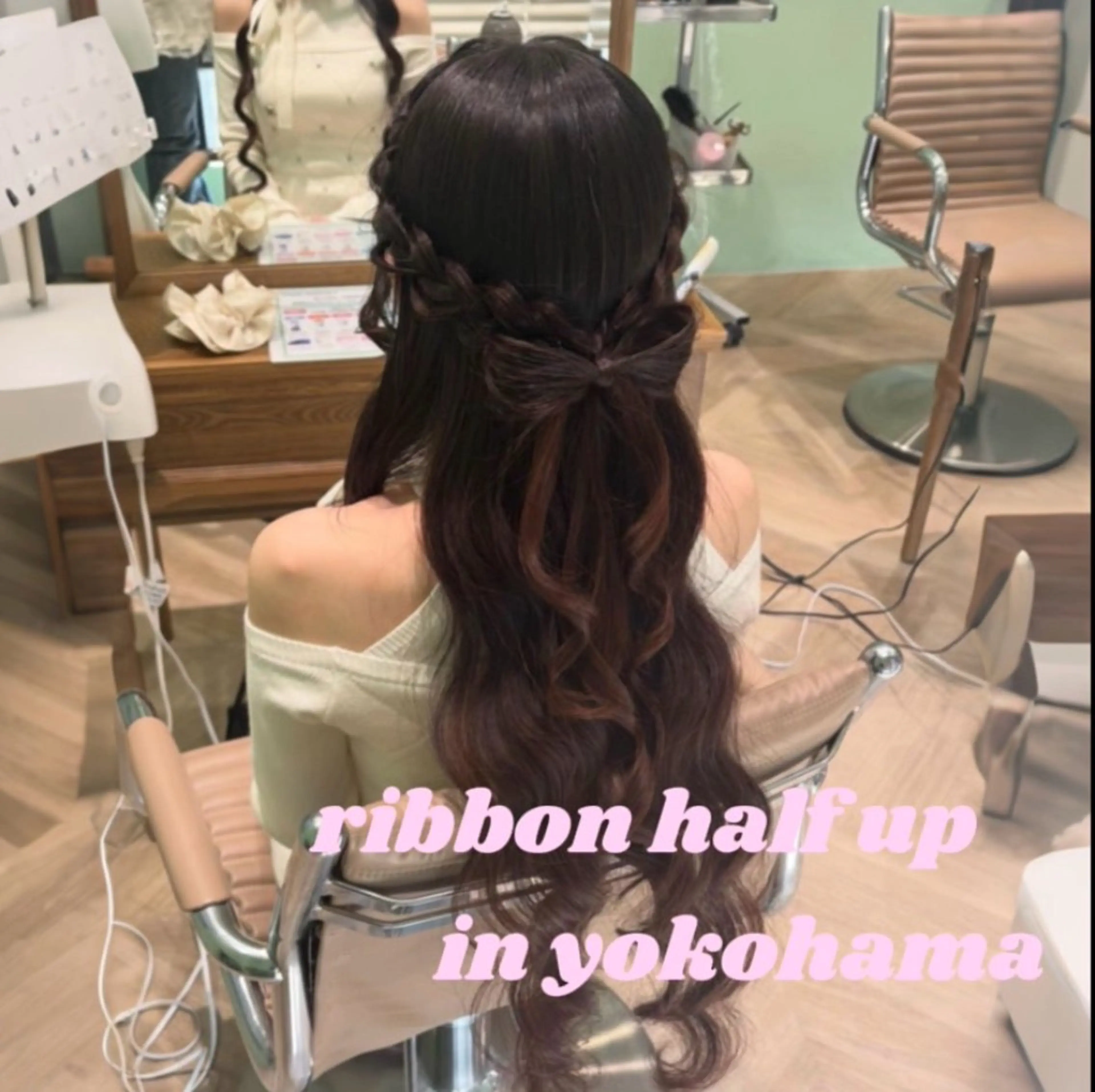 ヘアアレンジ ハーフアップ ヘアセット 🎼艶感カラー ヘアメ たま🎀のヘアスタイル
