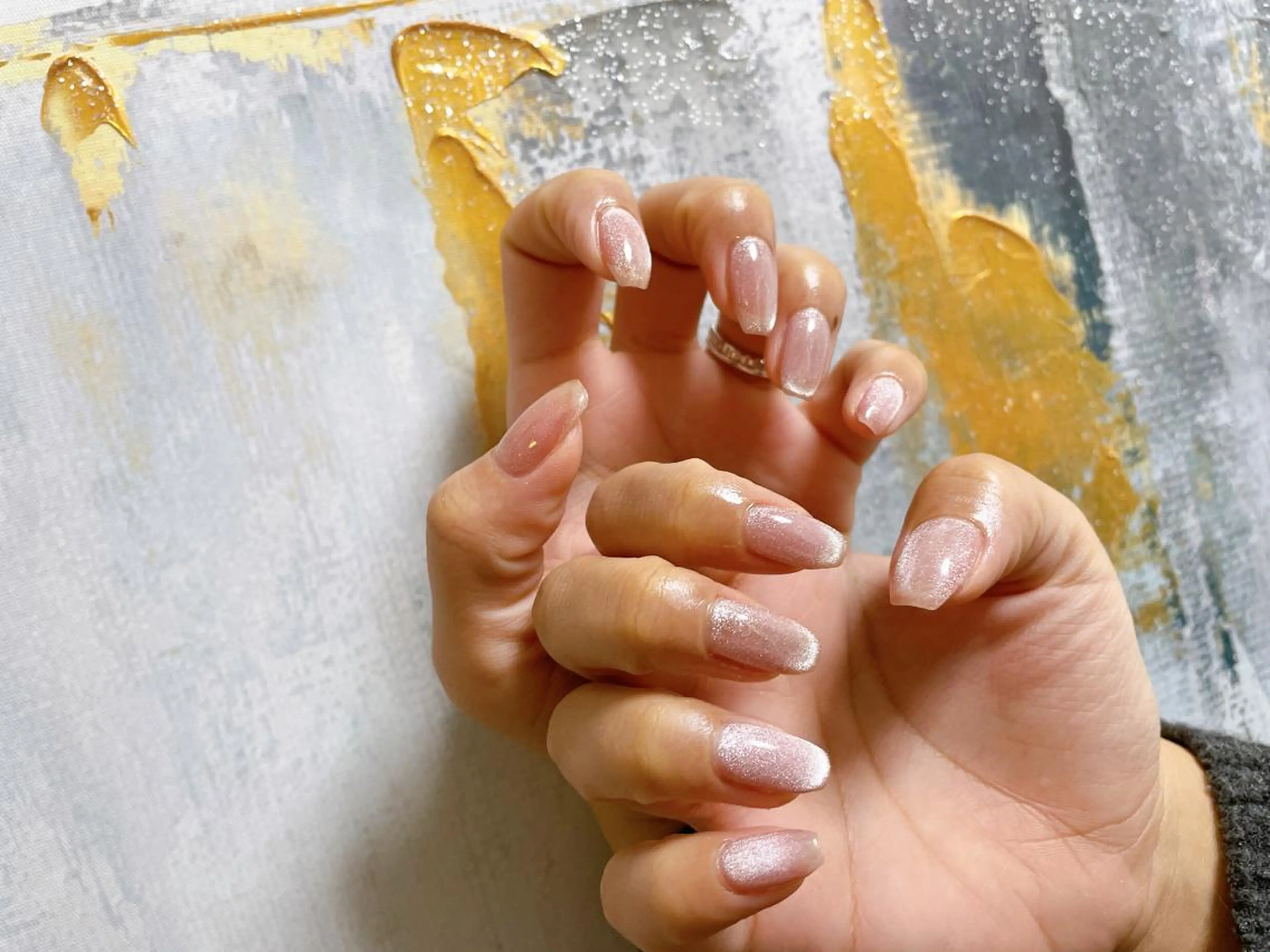 ネイル フットネイル フレンチネイル ジェルネイル ハート 韓国ネイル kikinail 溝の口のネイルデザイン