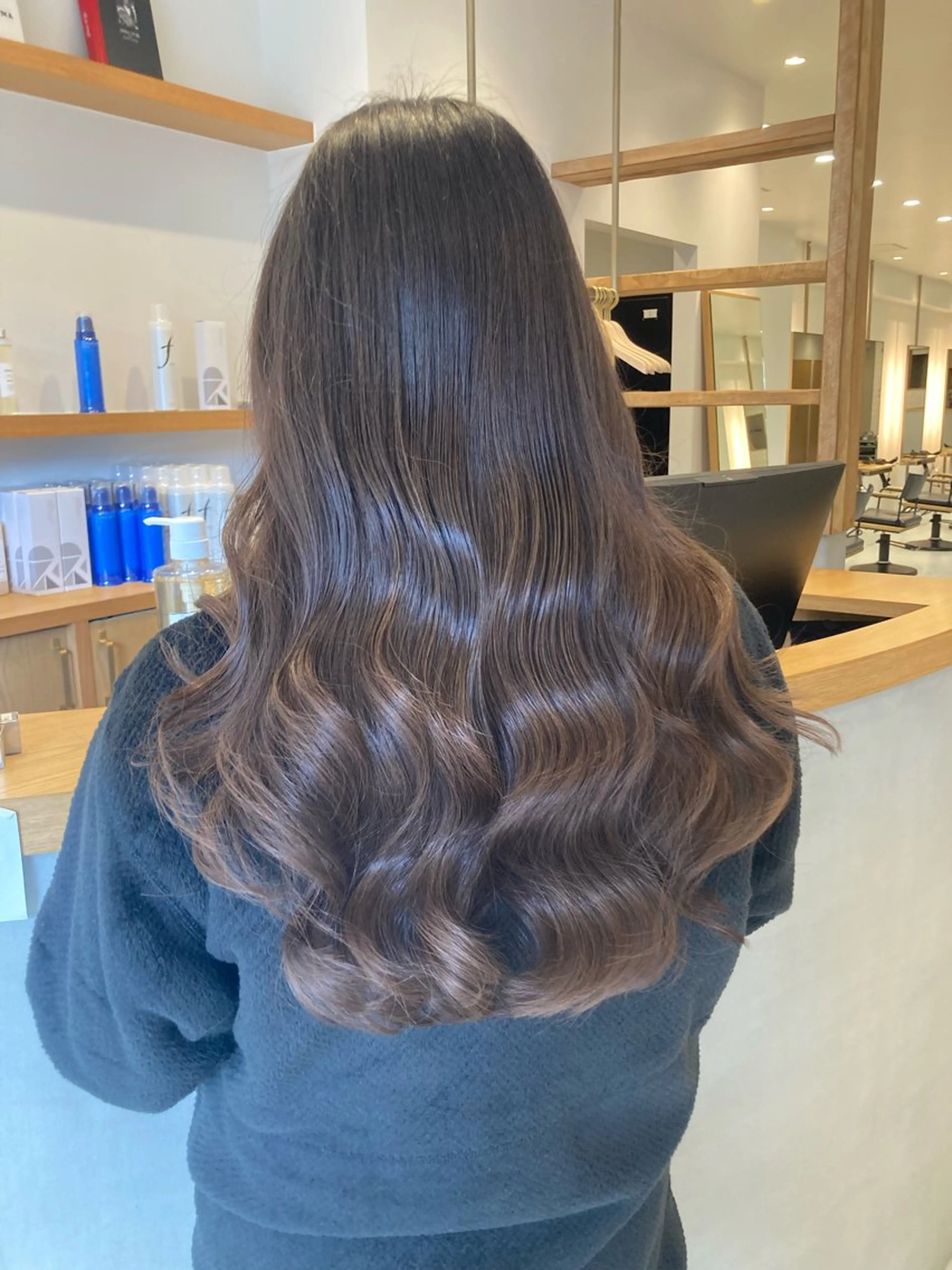 ロング パーマ カット パーマ トリートメント 小寺 柚初のヘアスタイル