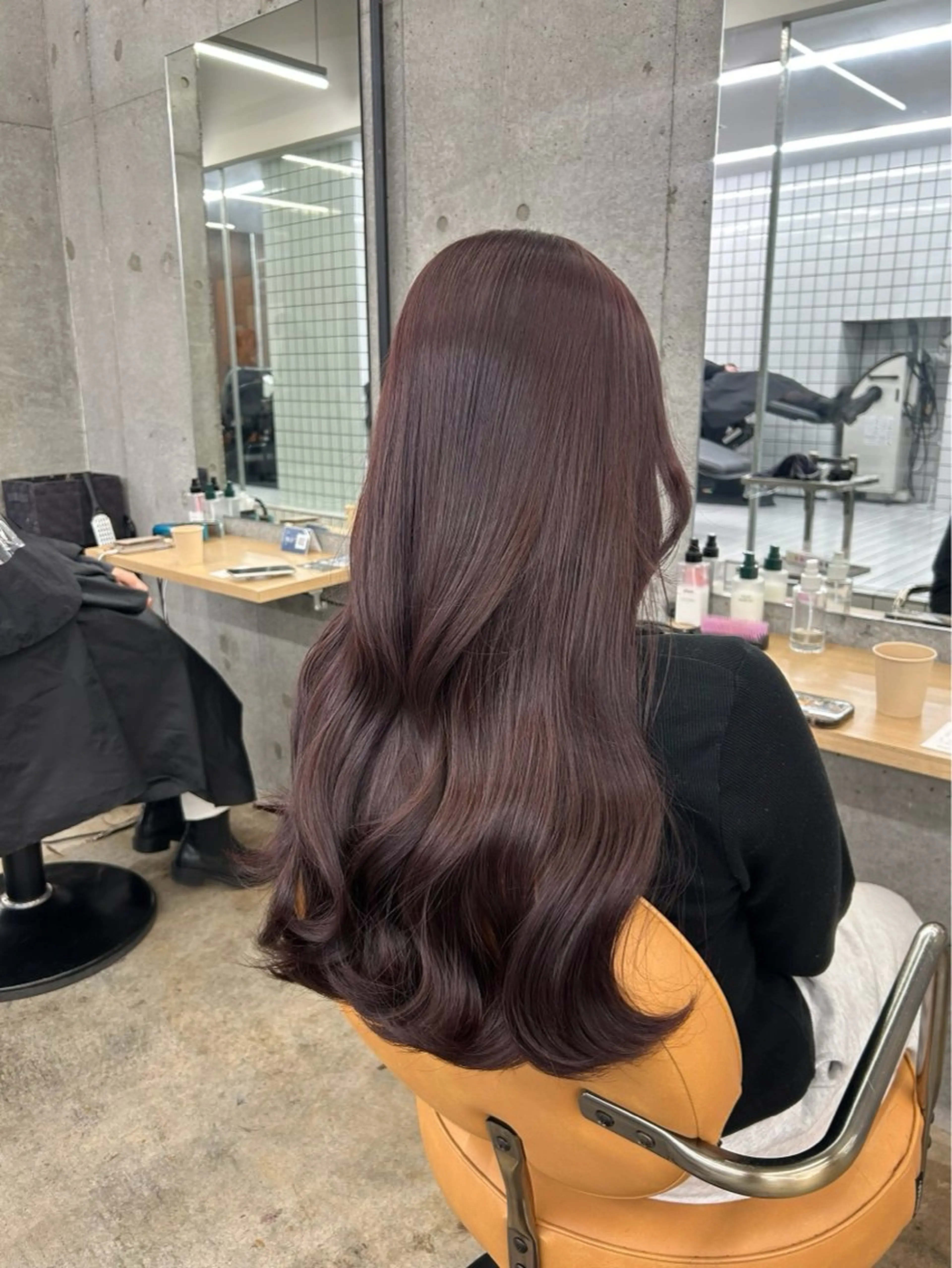 ロング カラー ヘアカラー トリートメント ほのか ♡*.のヘアスタイル