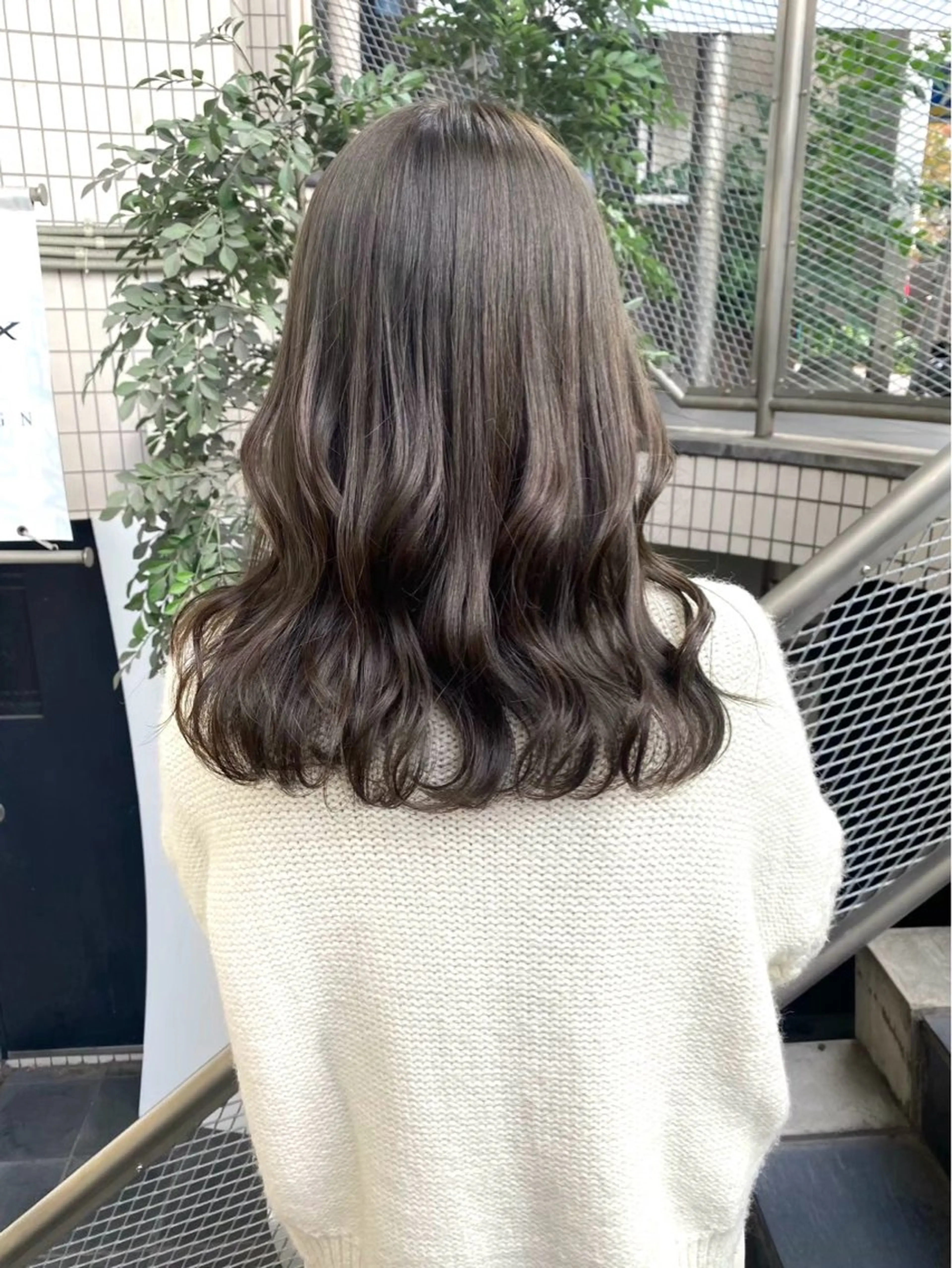 セミロング カラー ヘアカラー Parve Mix 森 美遥🇰🇷🩶のヘアスタイル