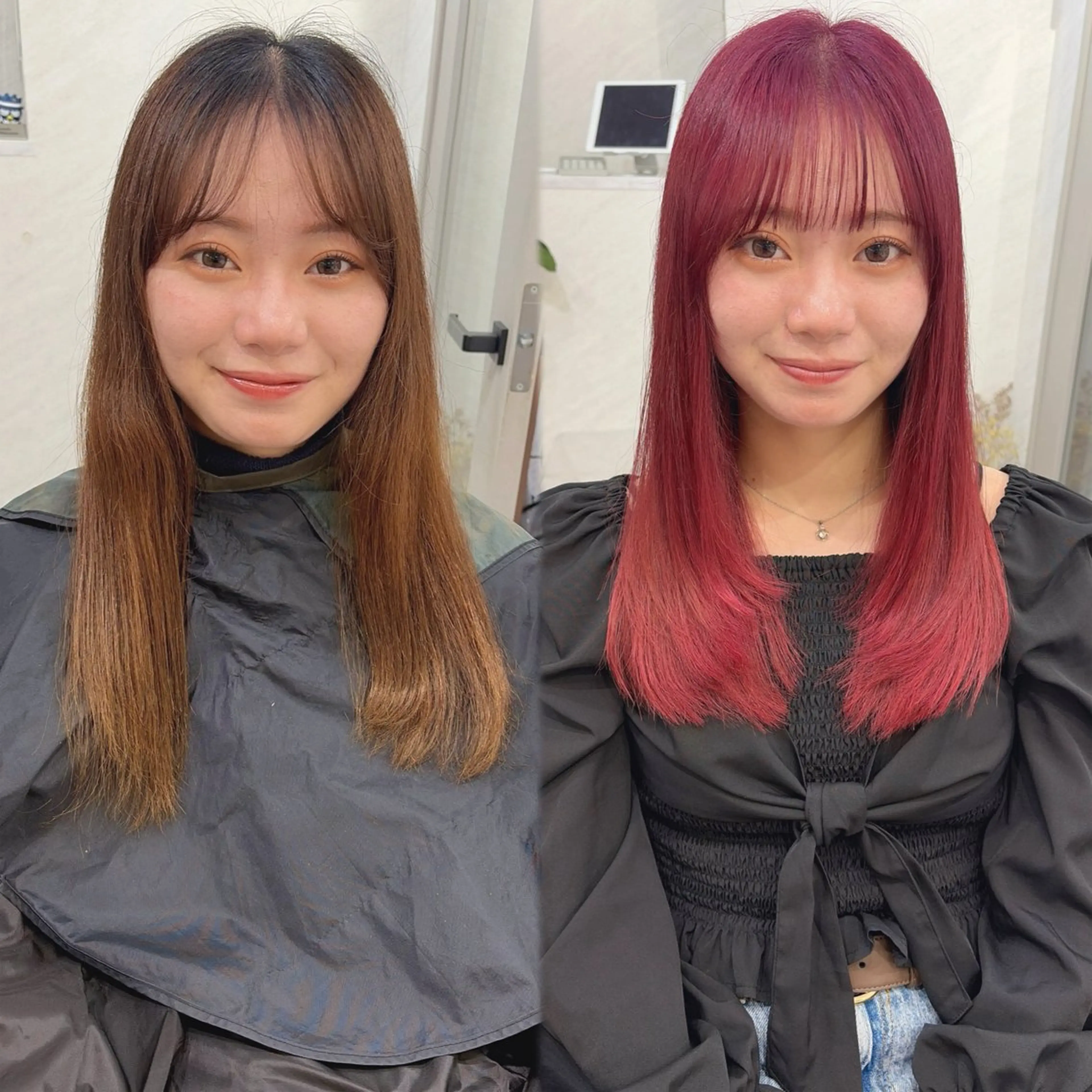 ロング カラー カット ヘアカラー 髪質改善will hairdesignのヘアスタイル