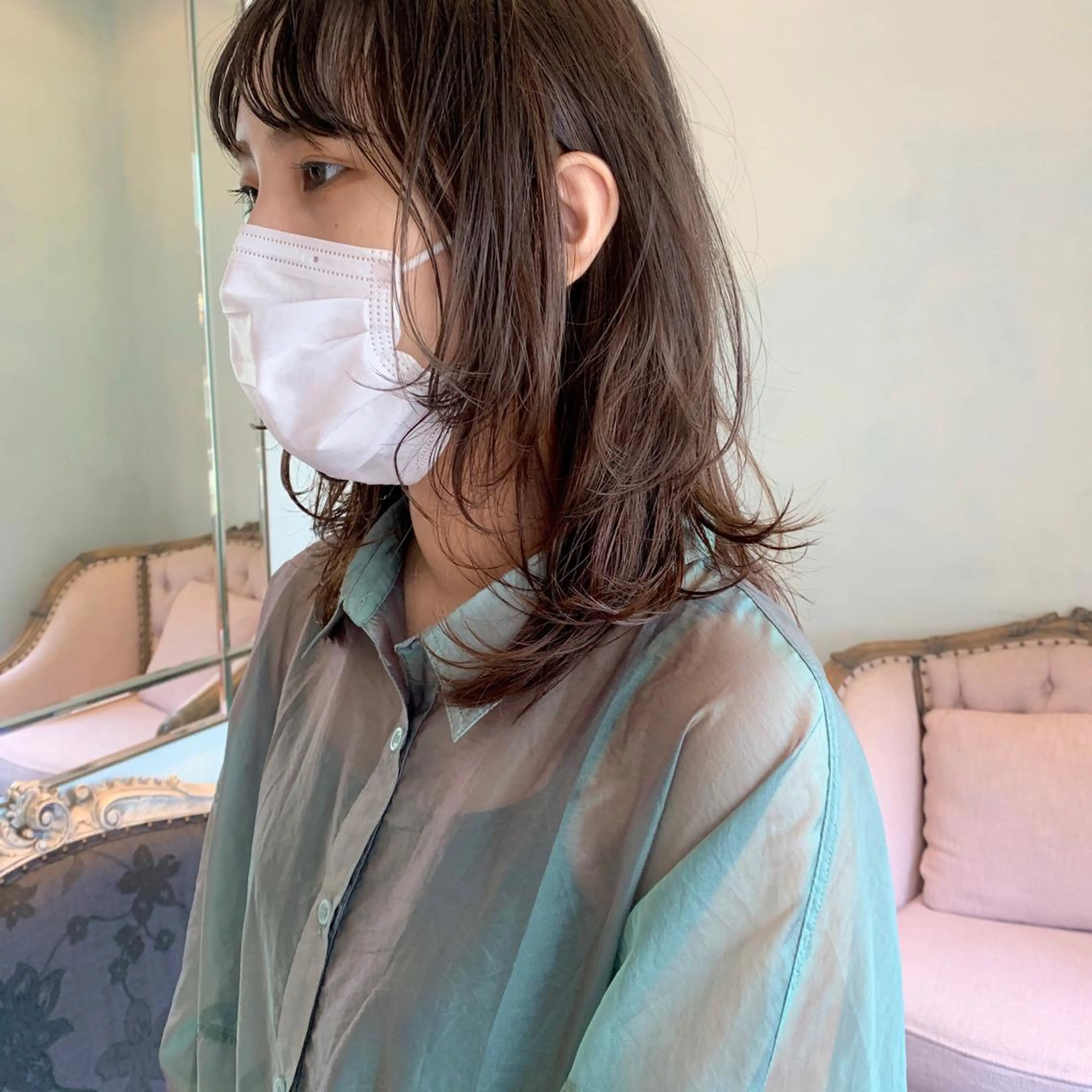 ロング カラー SAKINO. ベージュカラーのヘアスタイル