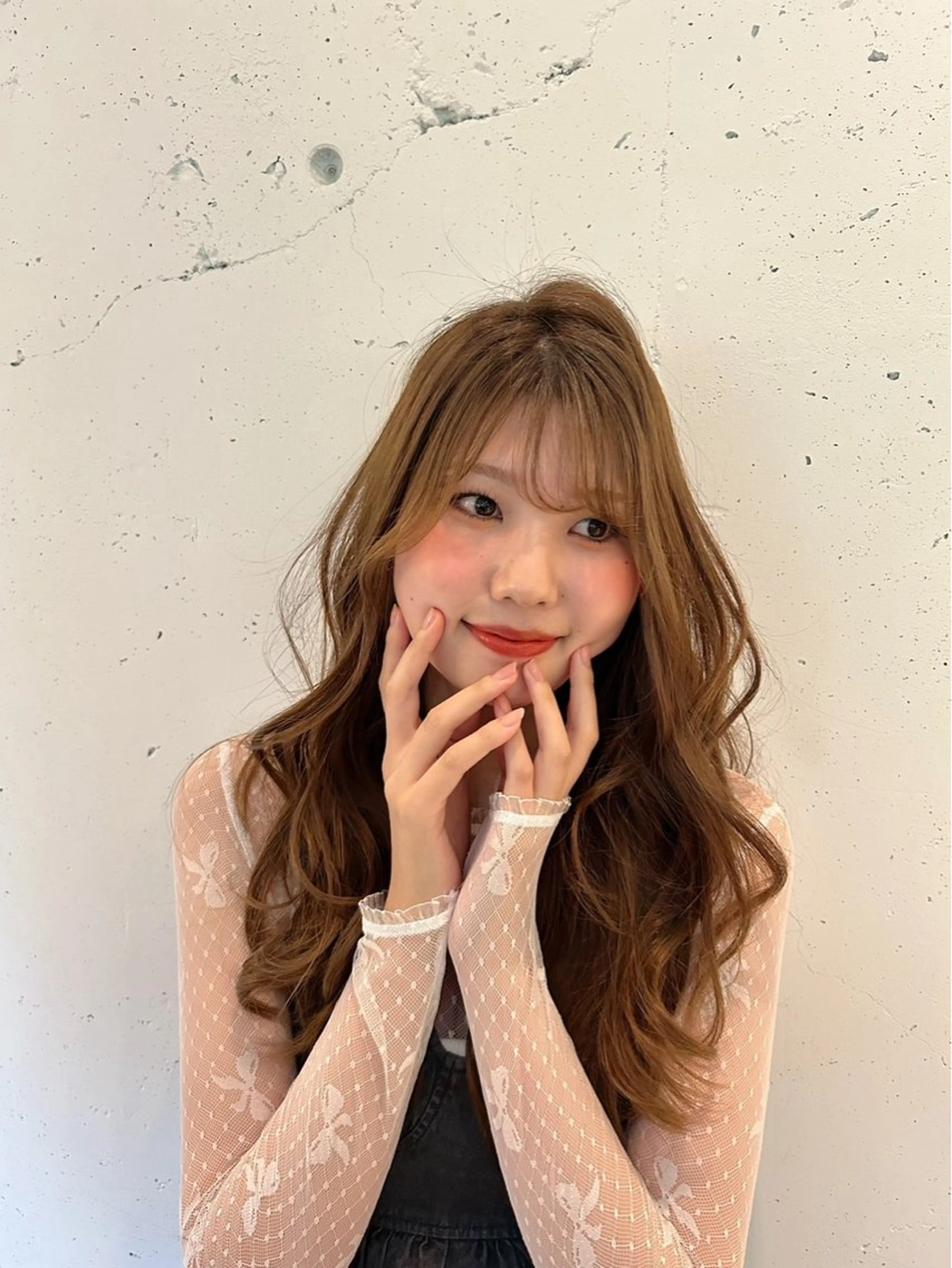 ロング FERIA桃山台🍑 𝕄𝕖𝕘𝕦のヘアスタイル