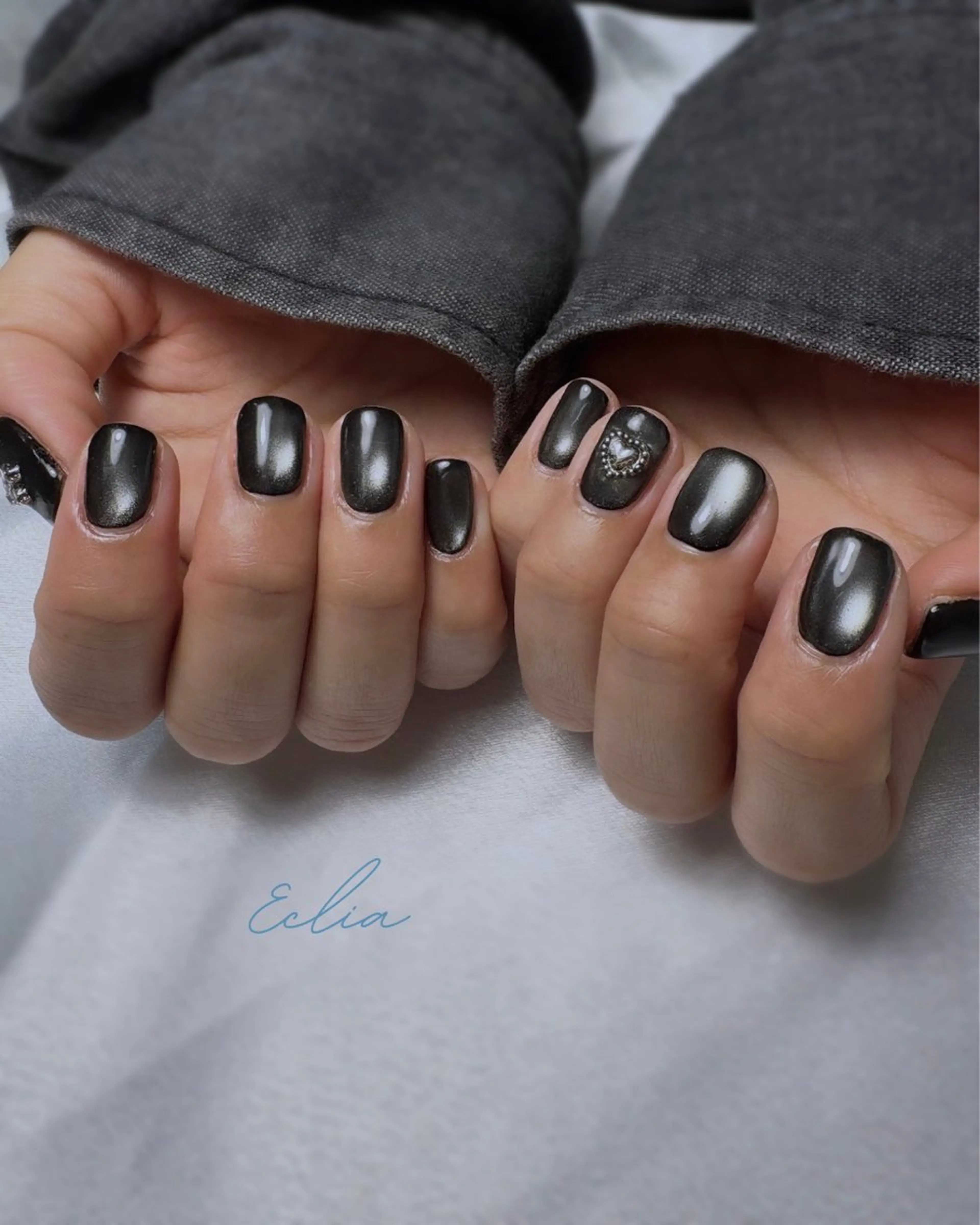 ネイル マグネットネイル ハンドネイル nailsalon Ecliaのネイルデザイン