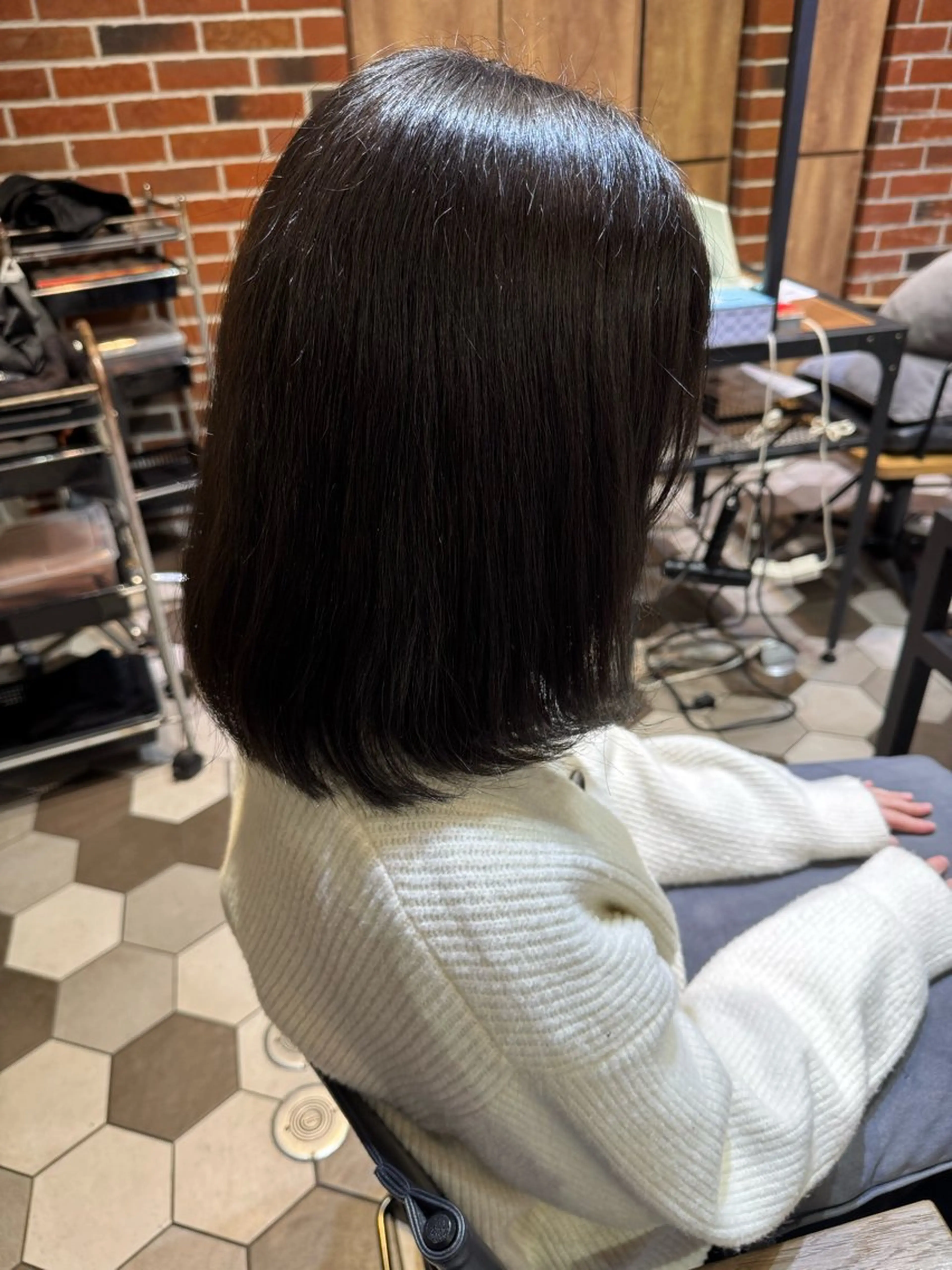 ショート カラー グレージュ ヘアカラー 近藤 愛理のヘアスタイル