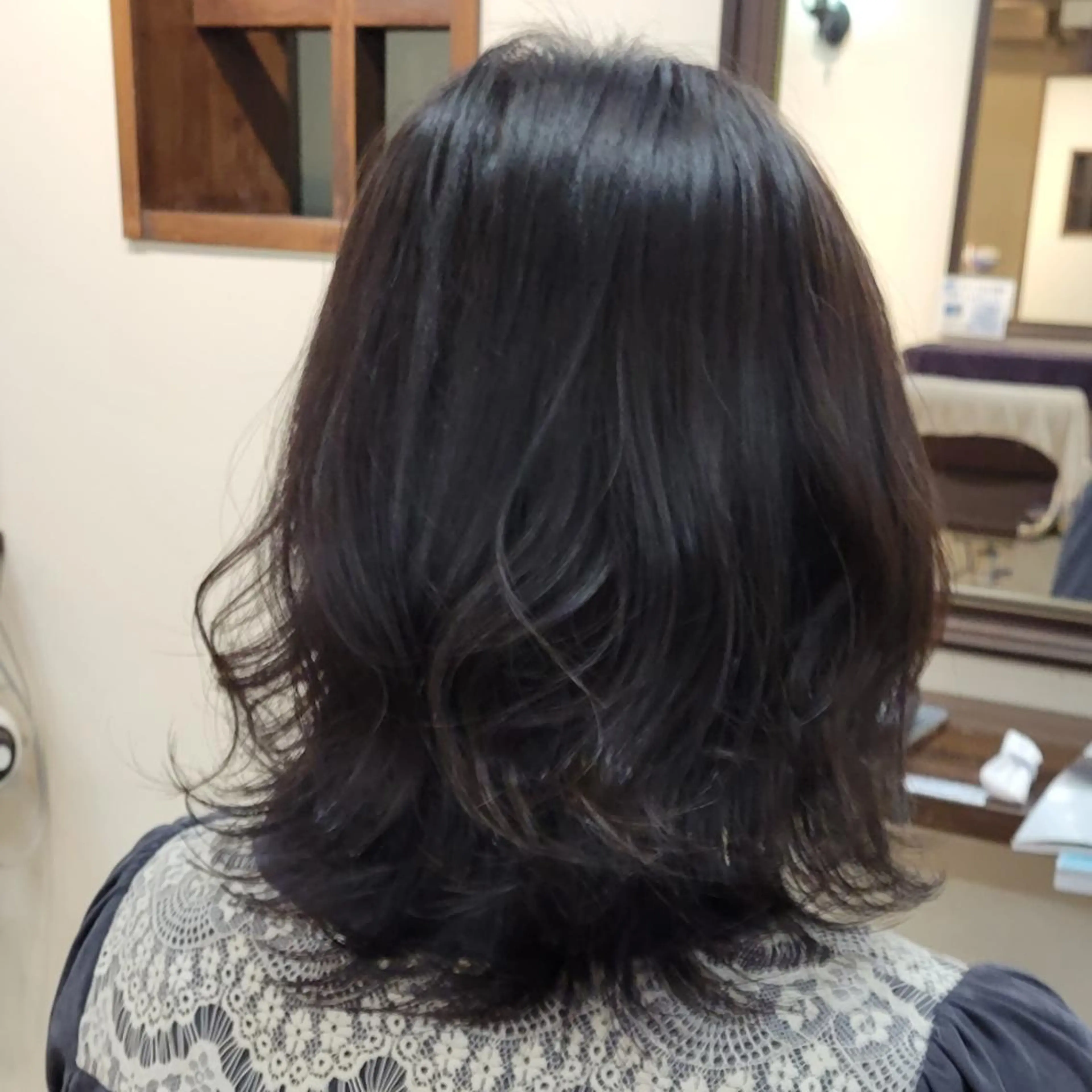 ミディアム アッシュ 龍 悠紀のヘアスタイル