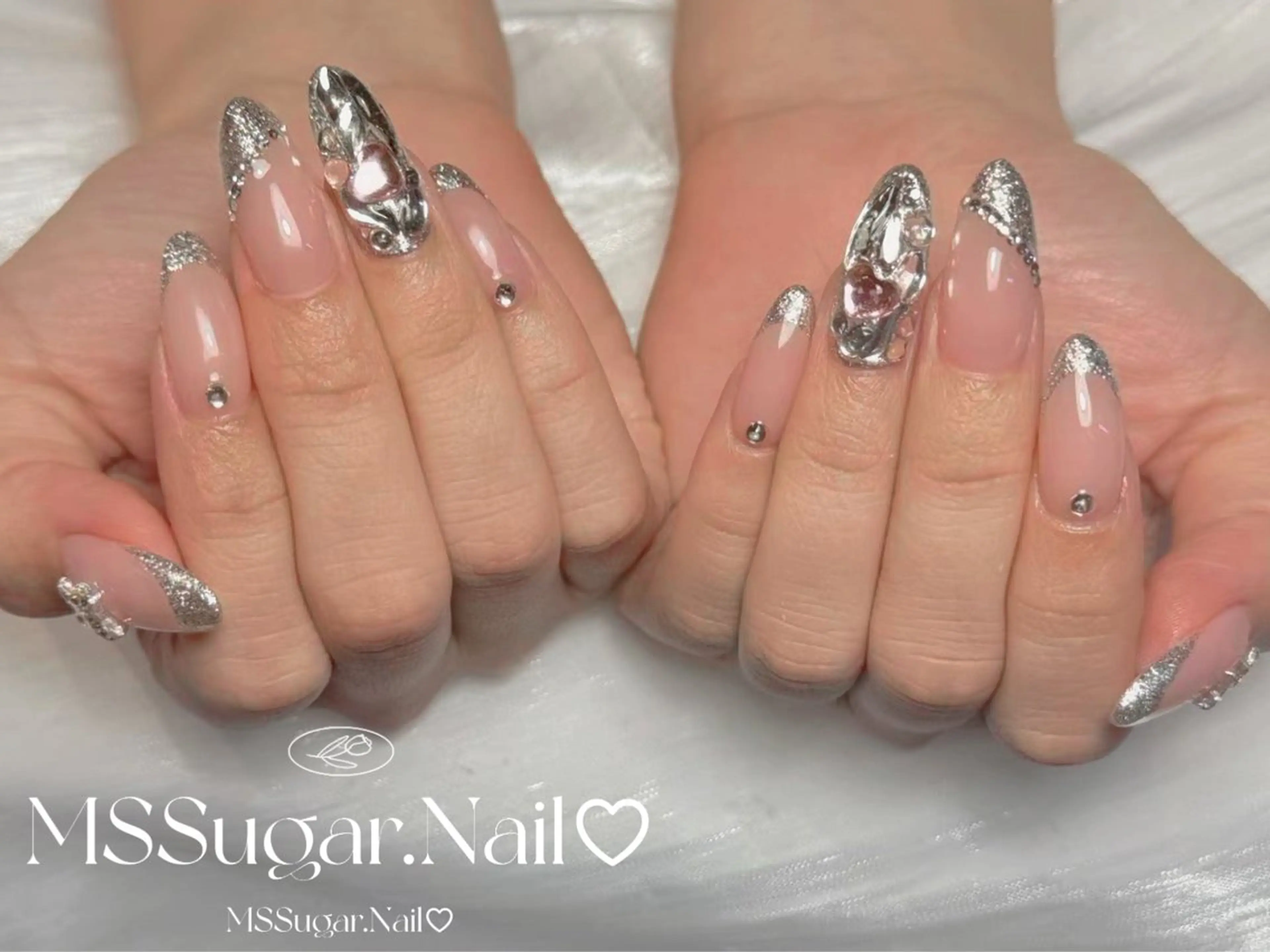 ネイル ハロウィン ロングネイル マグネットネイル スカルプネイル ネイルチップ MSSugar Nailのネイルデザイン